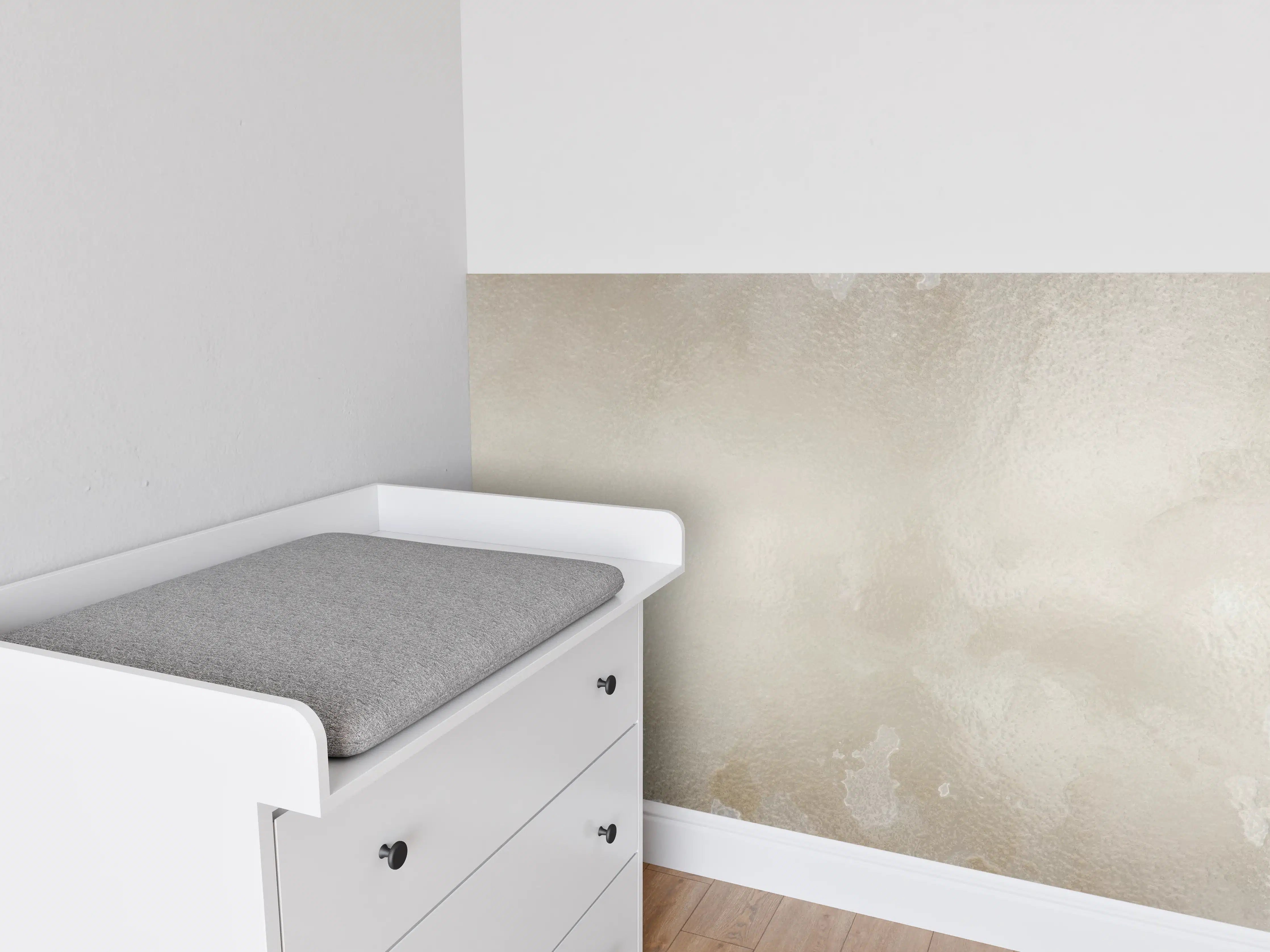 Babyzimmer Wandgestaltung - Steinartiges Aquarell