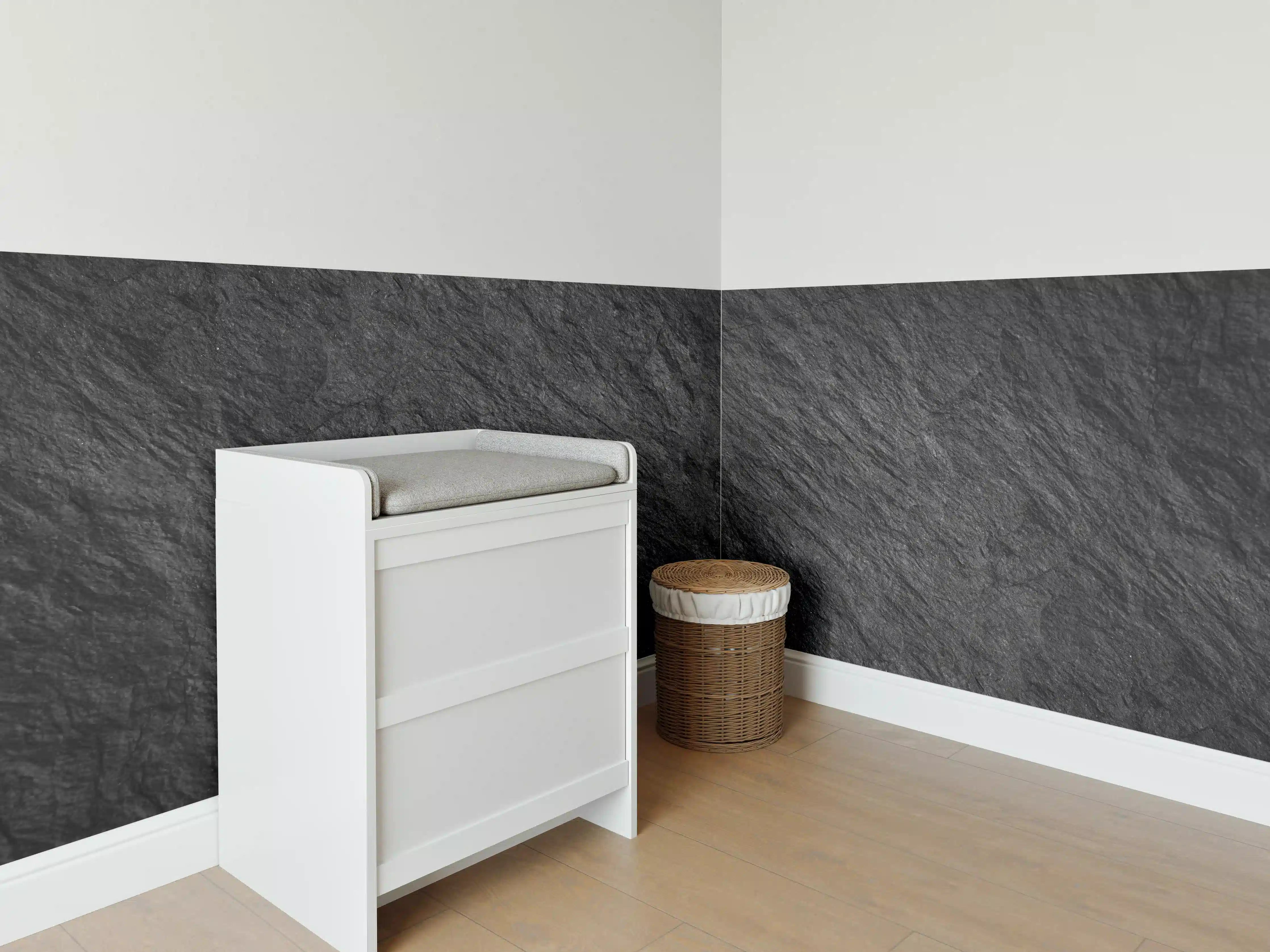 Babyzimmer Wandgestaltung - Steintextur mit Rissen