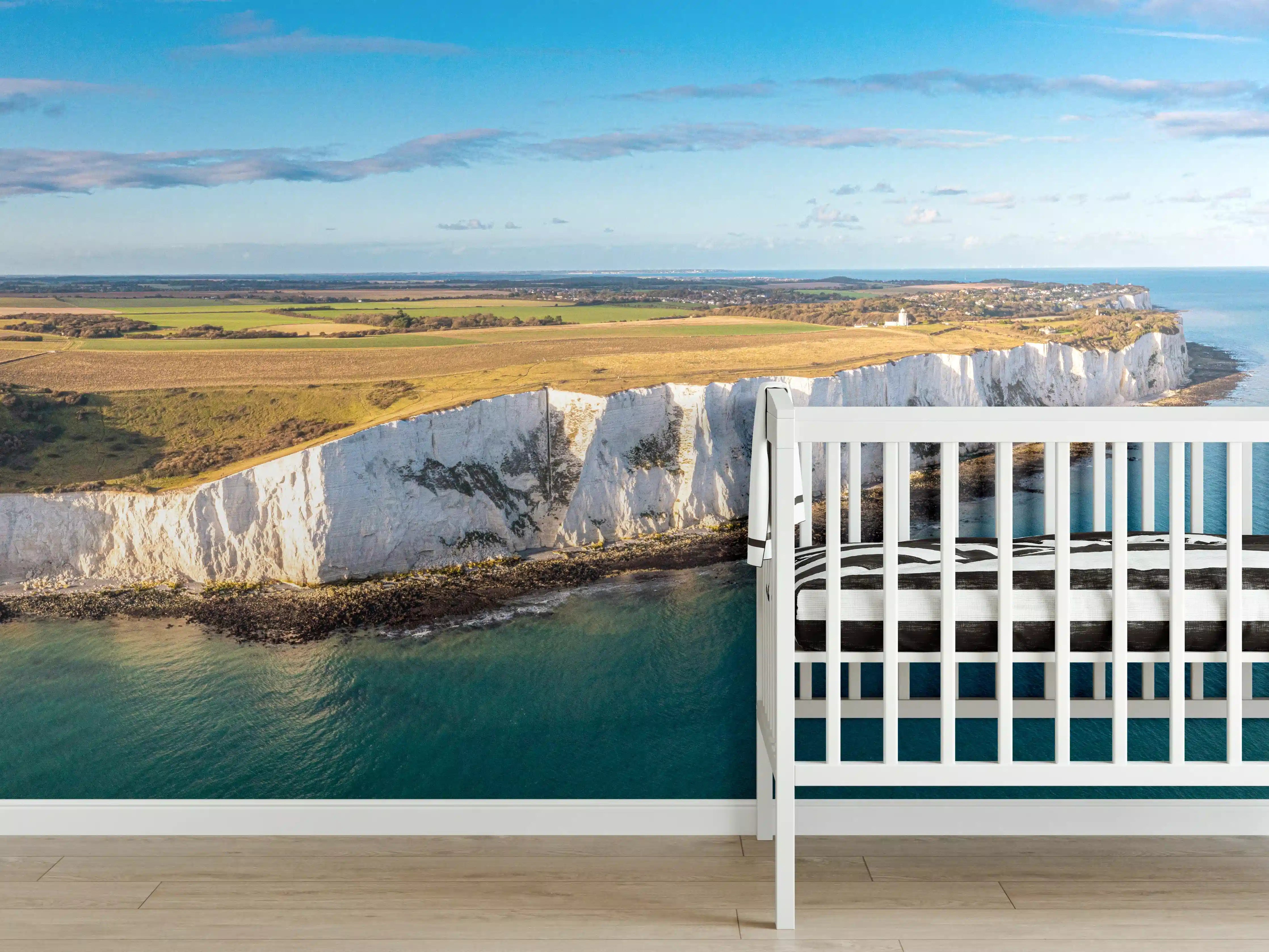 Babyzimmer Wandgestaltung - Strahlende White Cliffs of Dover