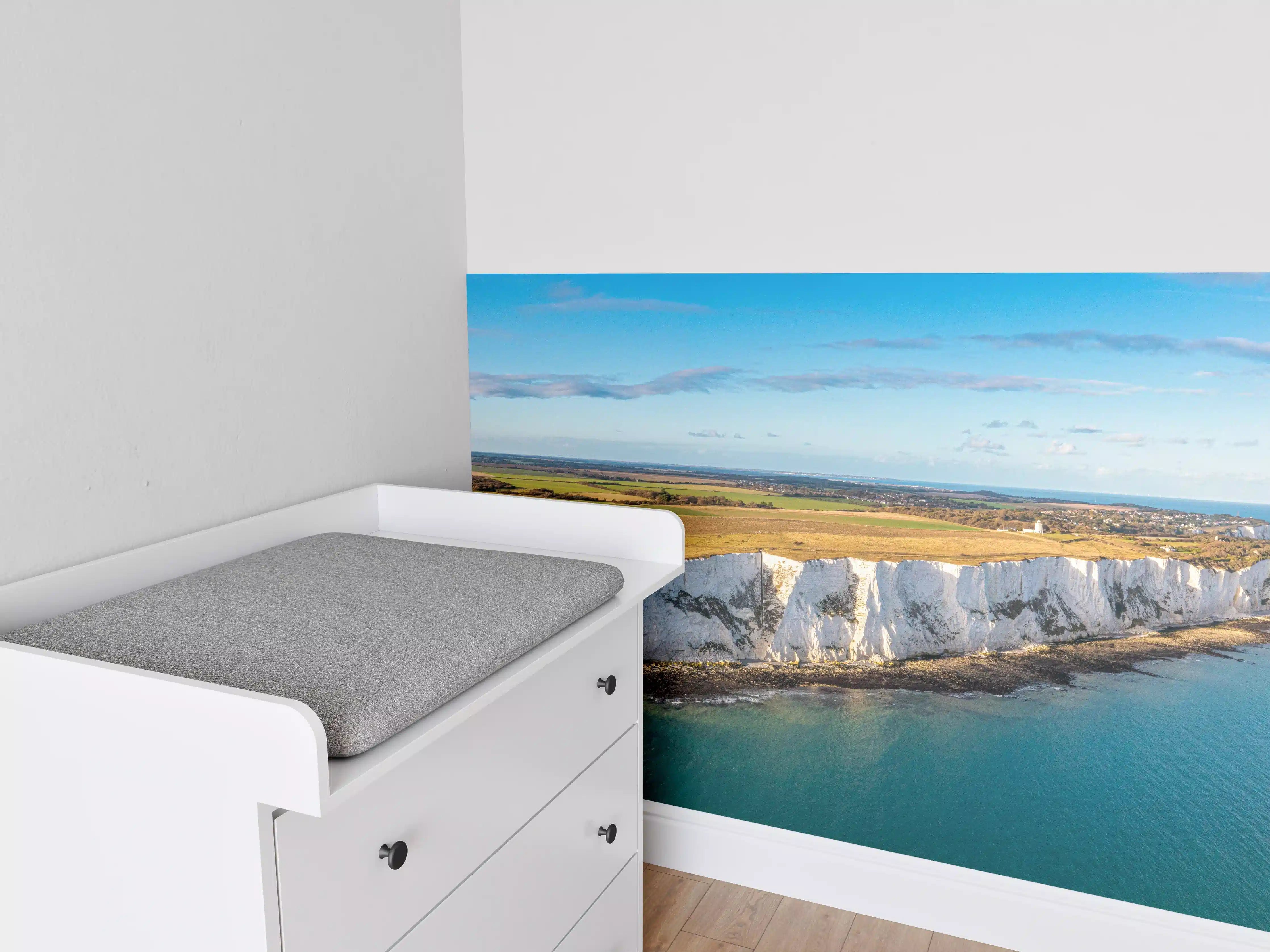 Babyzimmer Wandgestaltung - Strahlende White Cliffs of Dover