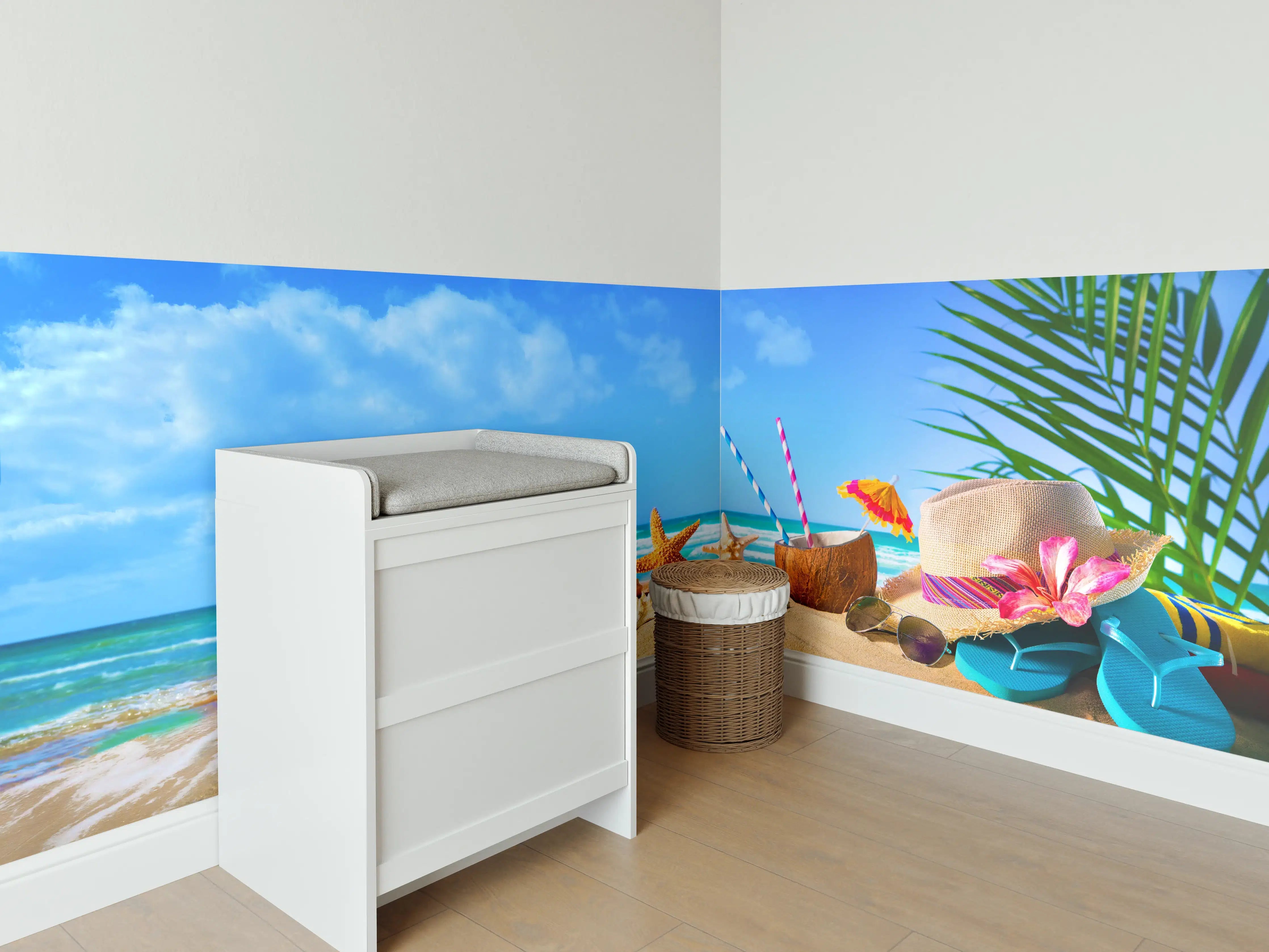 Babyzimmer Wandgestaltung - Strandaccesoires