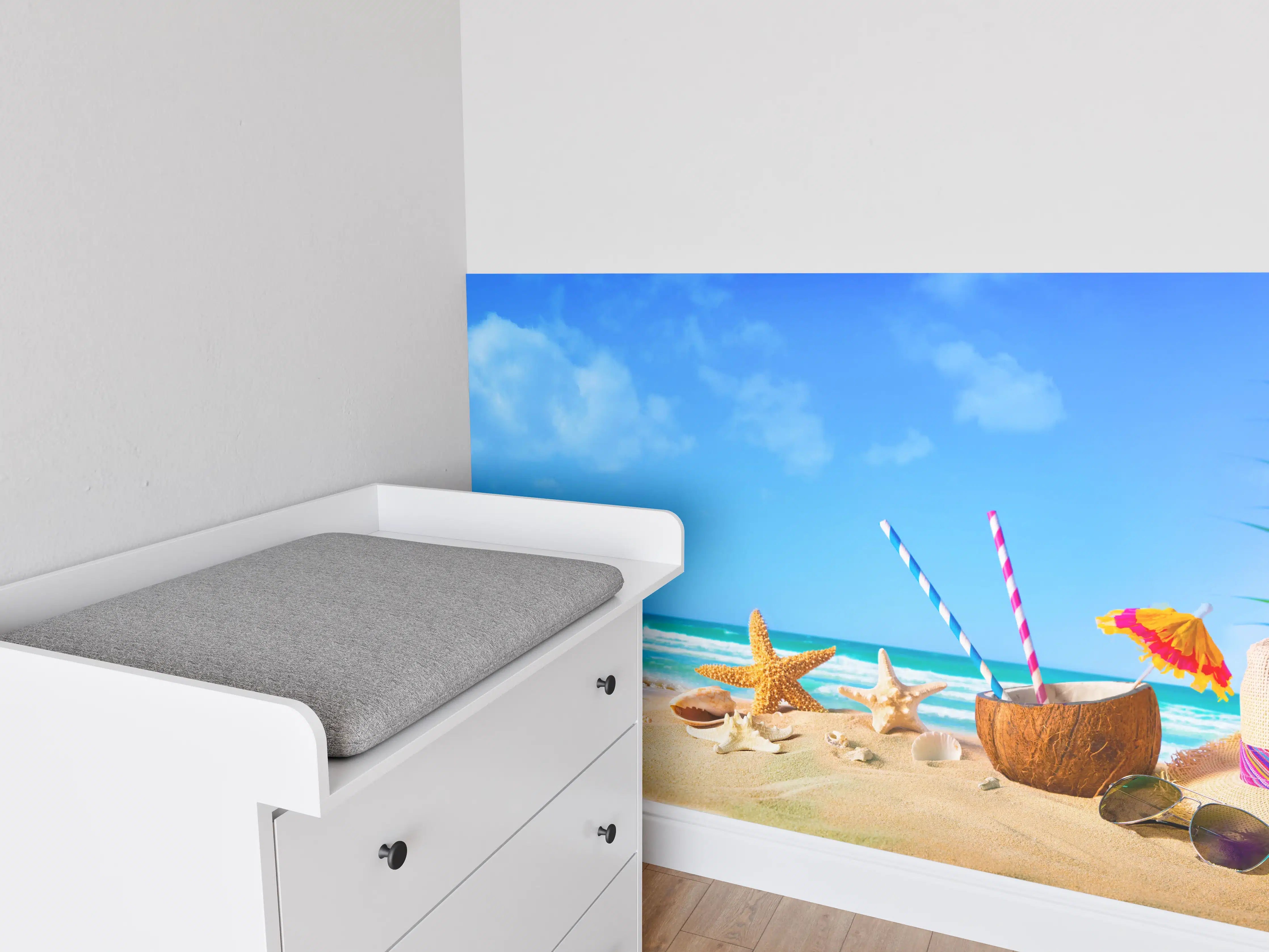 Babyzimmer Wandgestaltung - Strandaccesoires