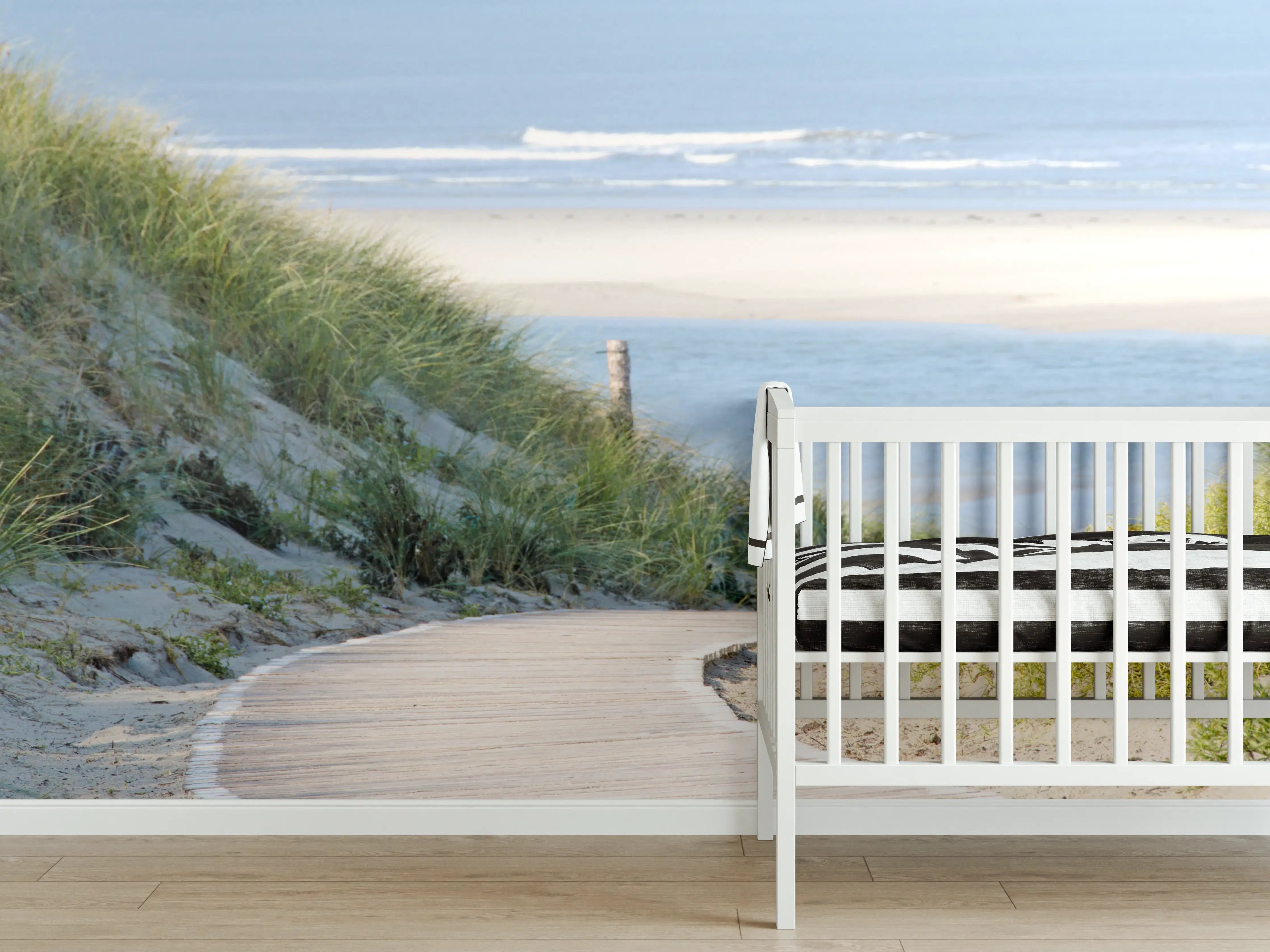 Babyzimmer Wandgestaltung - Strandweg an der Küste