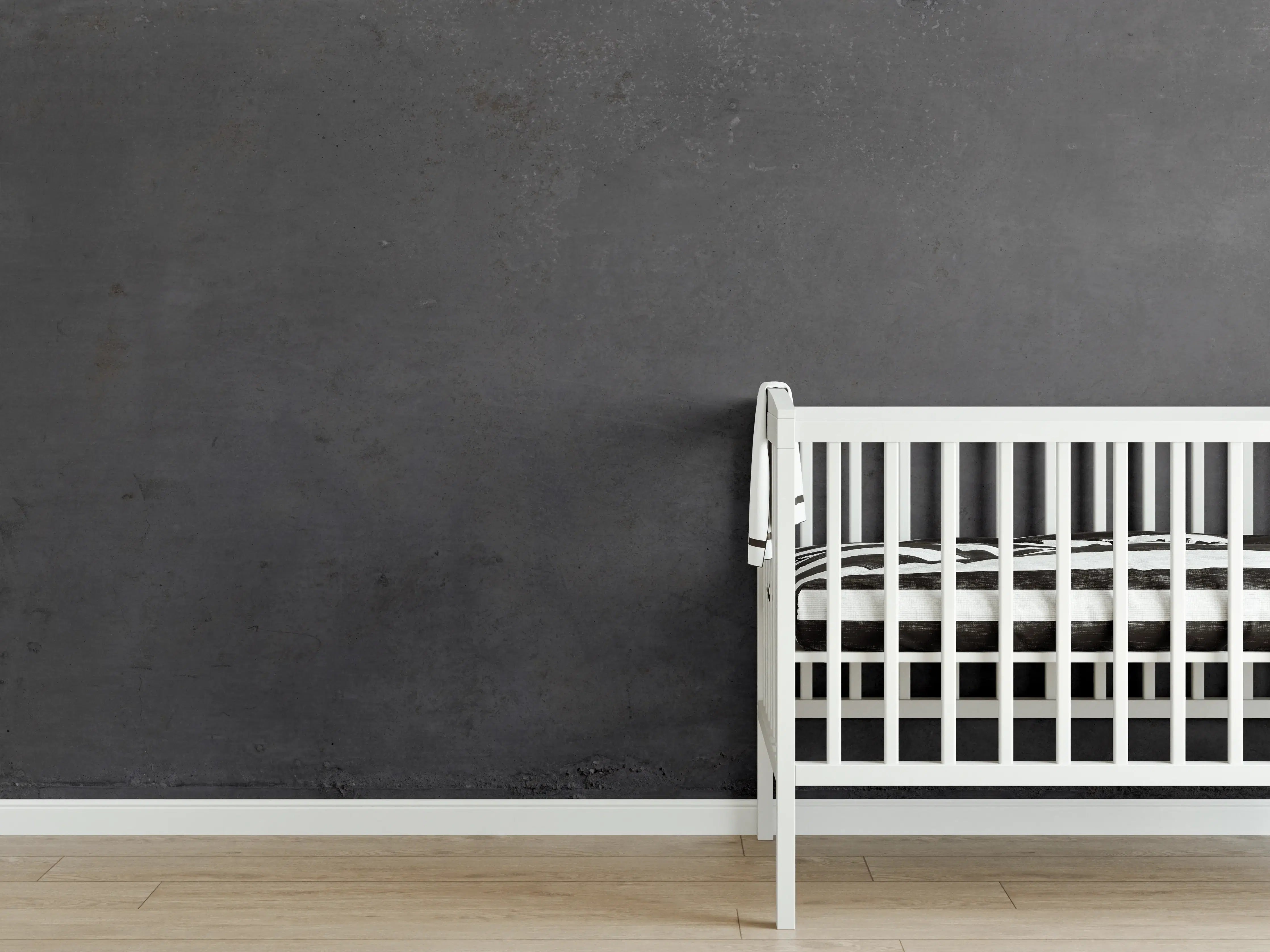 Babyzimmer Wandgestaltung - Textur von poliertem Beton