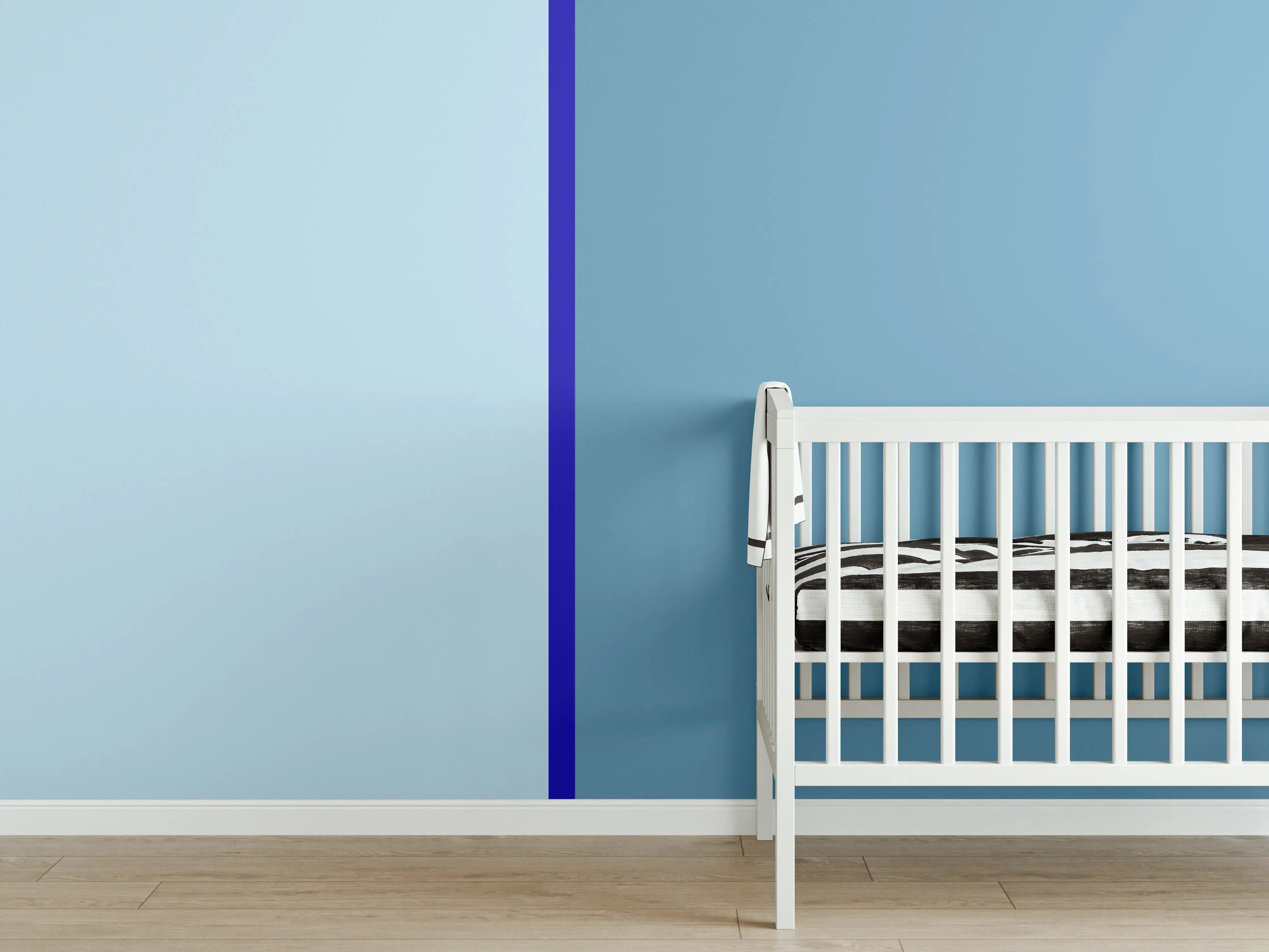 Babyzimmer Wandgestaltung - The Blues - Easy Vertical - Ocean