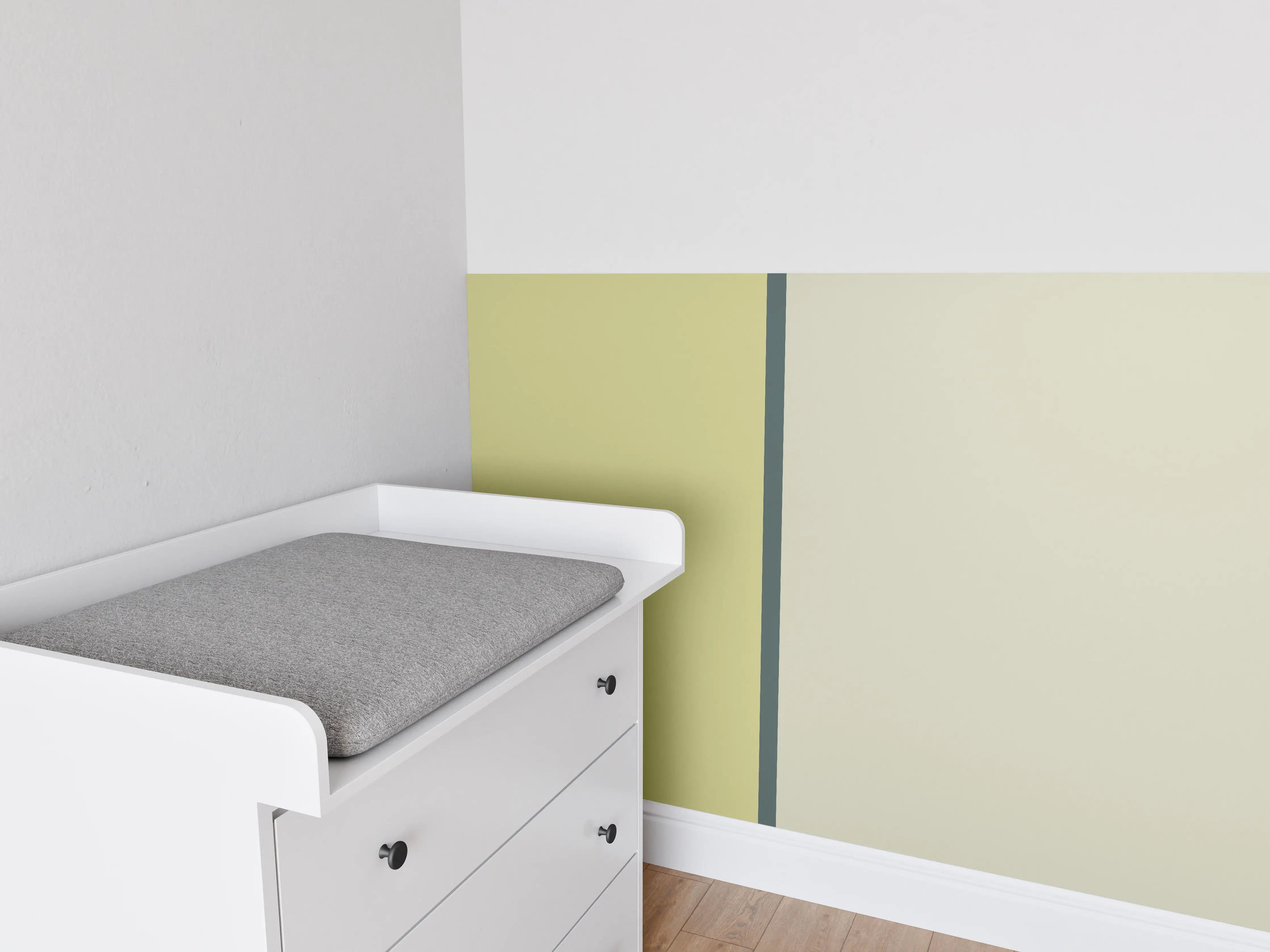Babyzimmer Wandgestaltung - The Greens - Easy Vertical - Pistachio