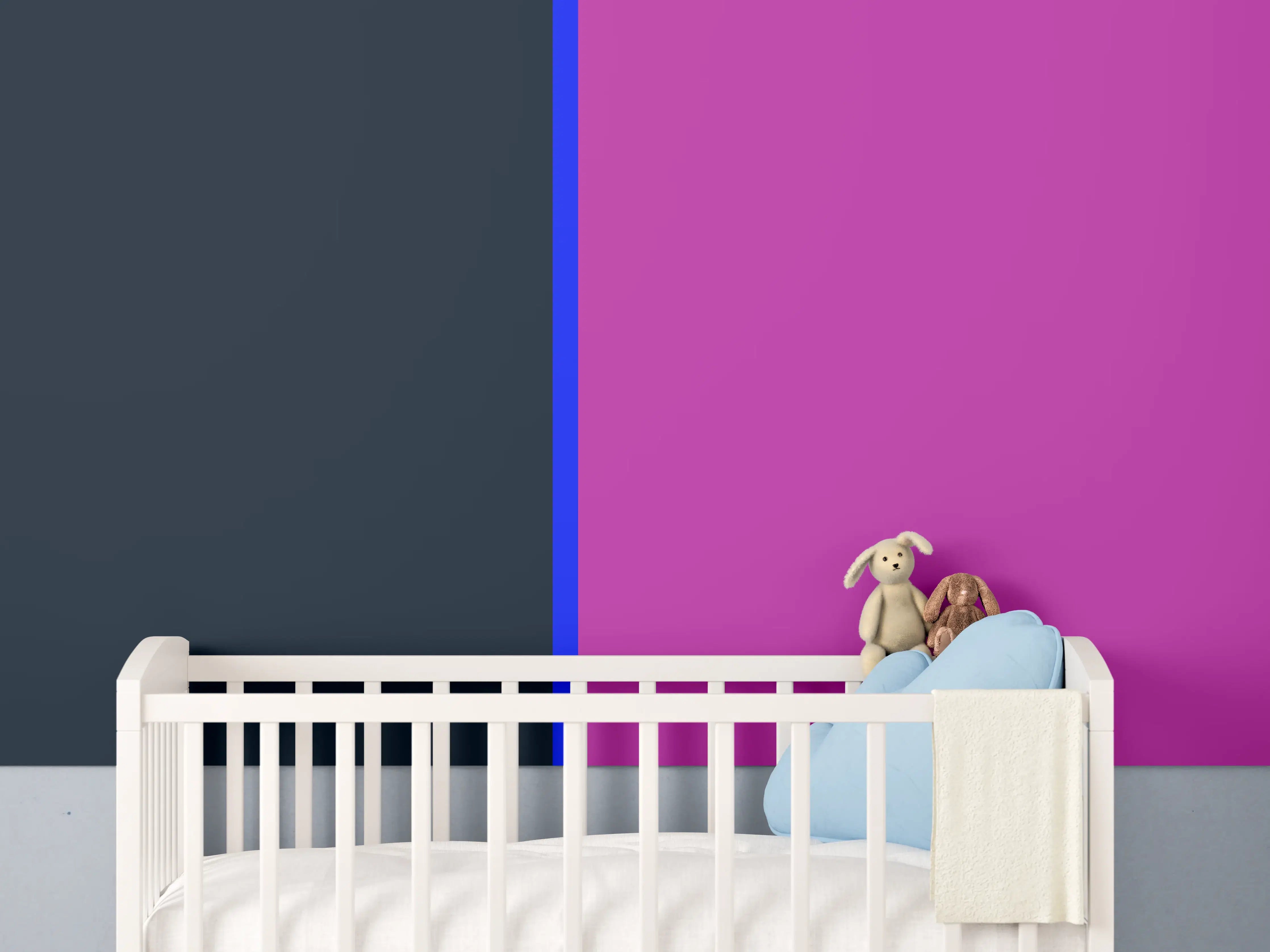 Babyzimmer Wandgestaltung - The Neons - Easy Vertikal - Luna