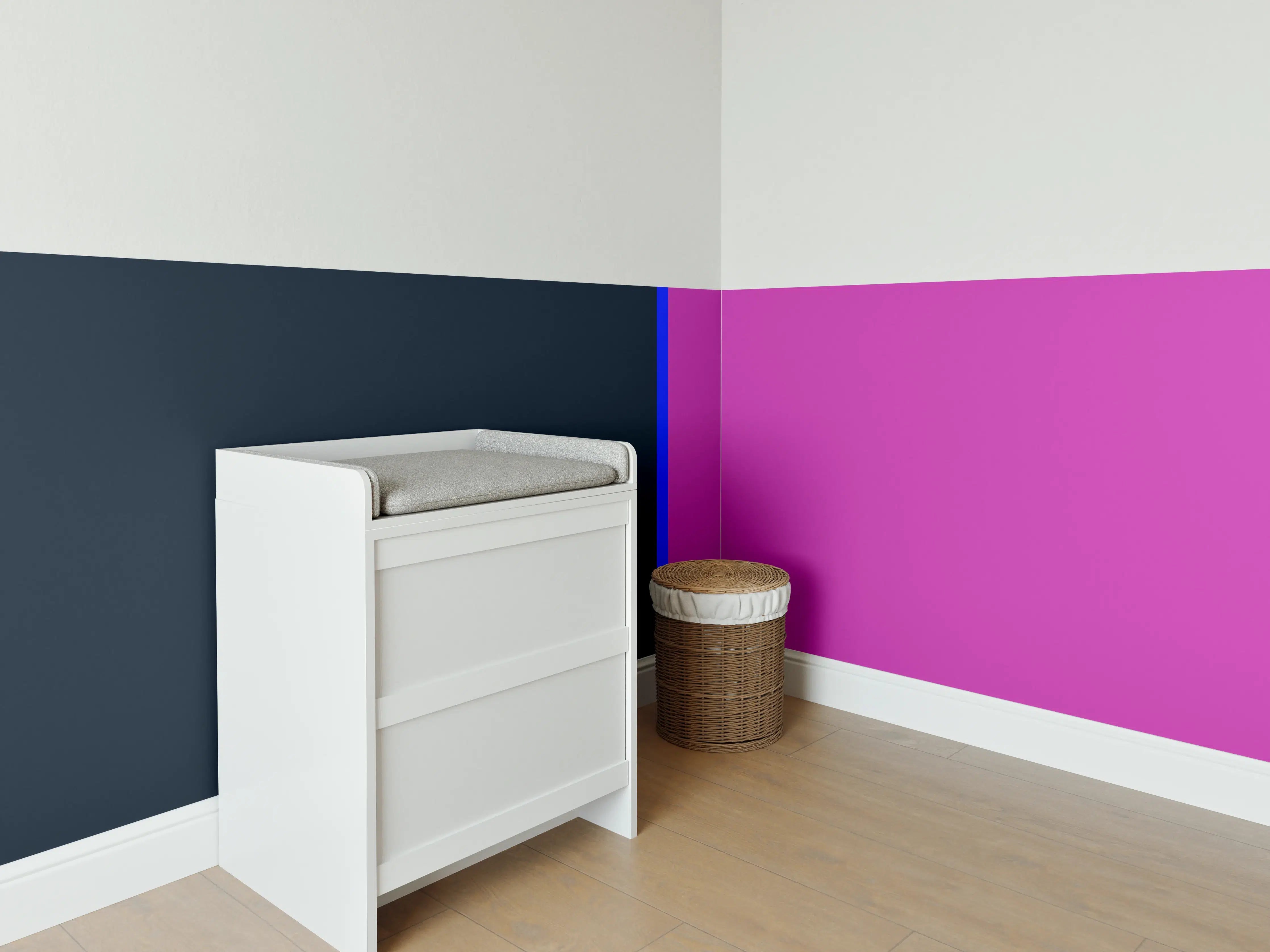 Babyzimmer Wandgestaltung - The Neons - Easy Vertikal - Luna