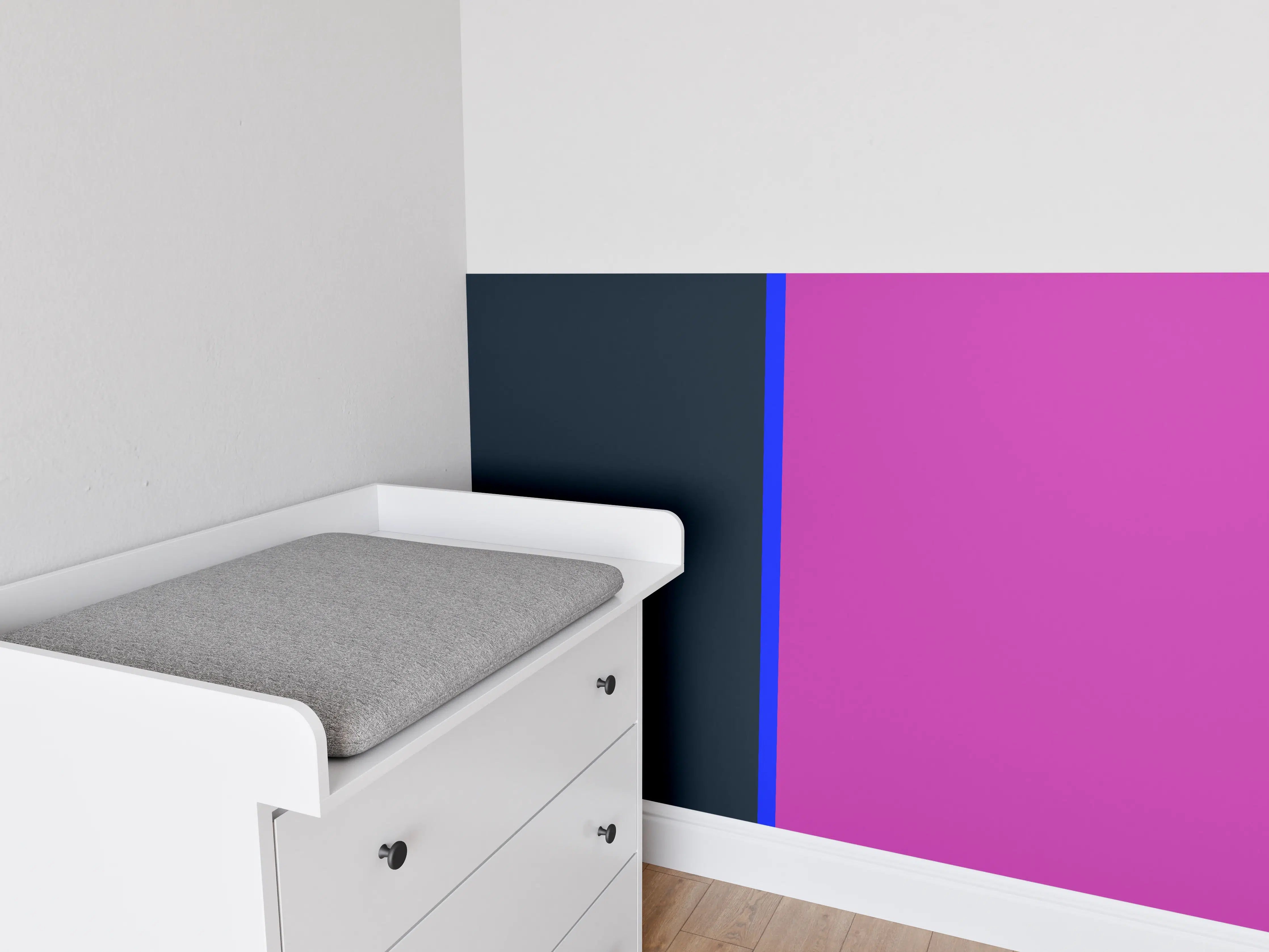 Babyzimmer Wandgestaltung - The Neons - Easy Vertikal - Luna