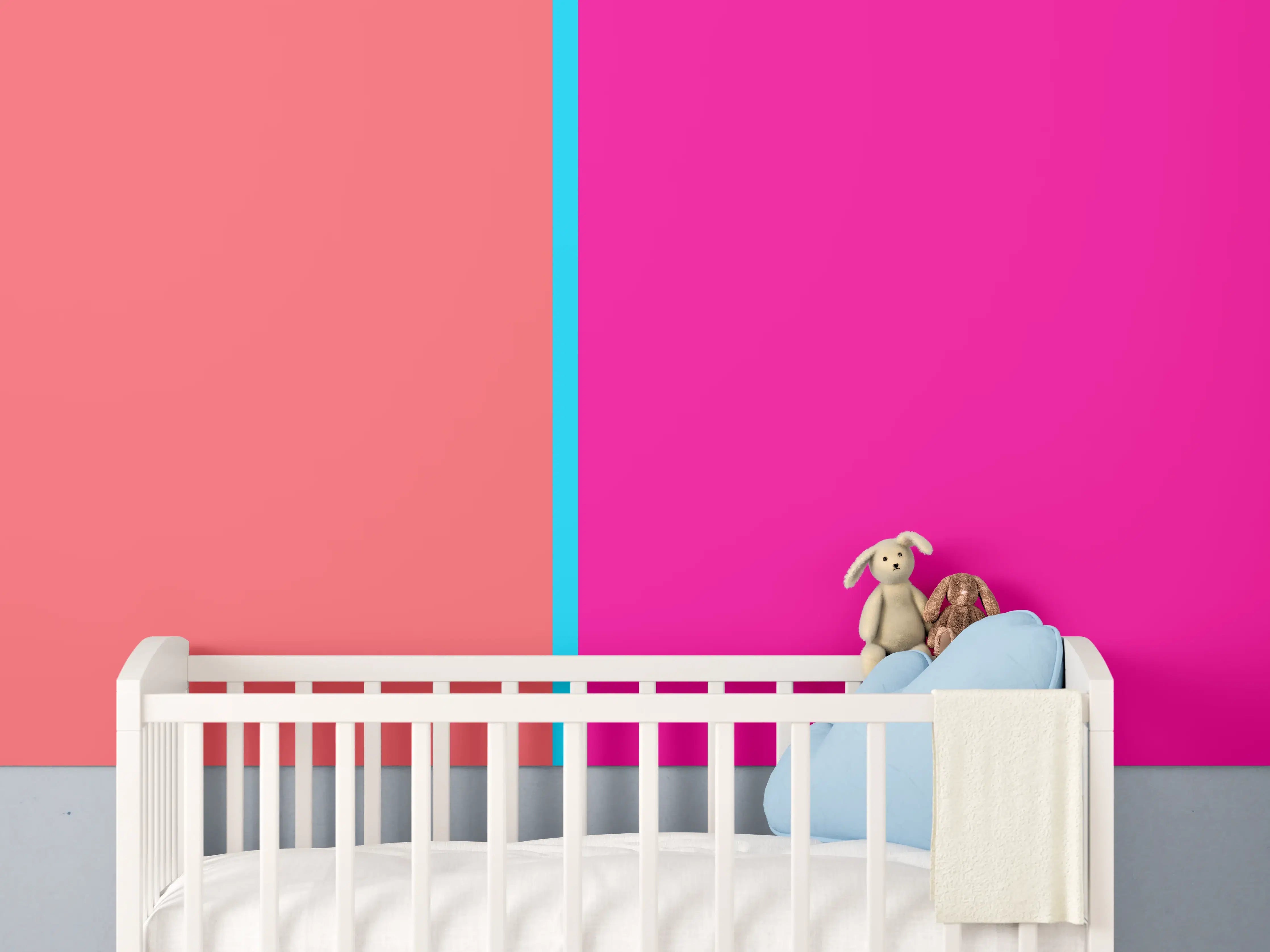 Babyzimmer Wandgestaltung - The Neons - Easy Vertikal - Nova