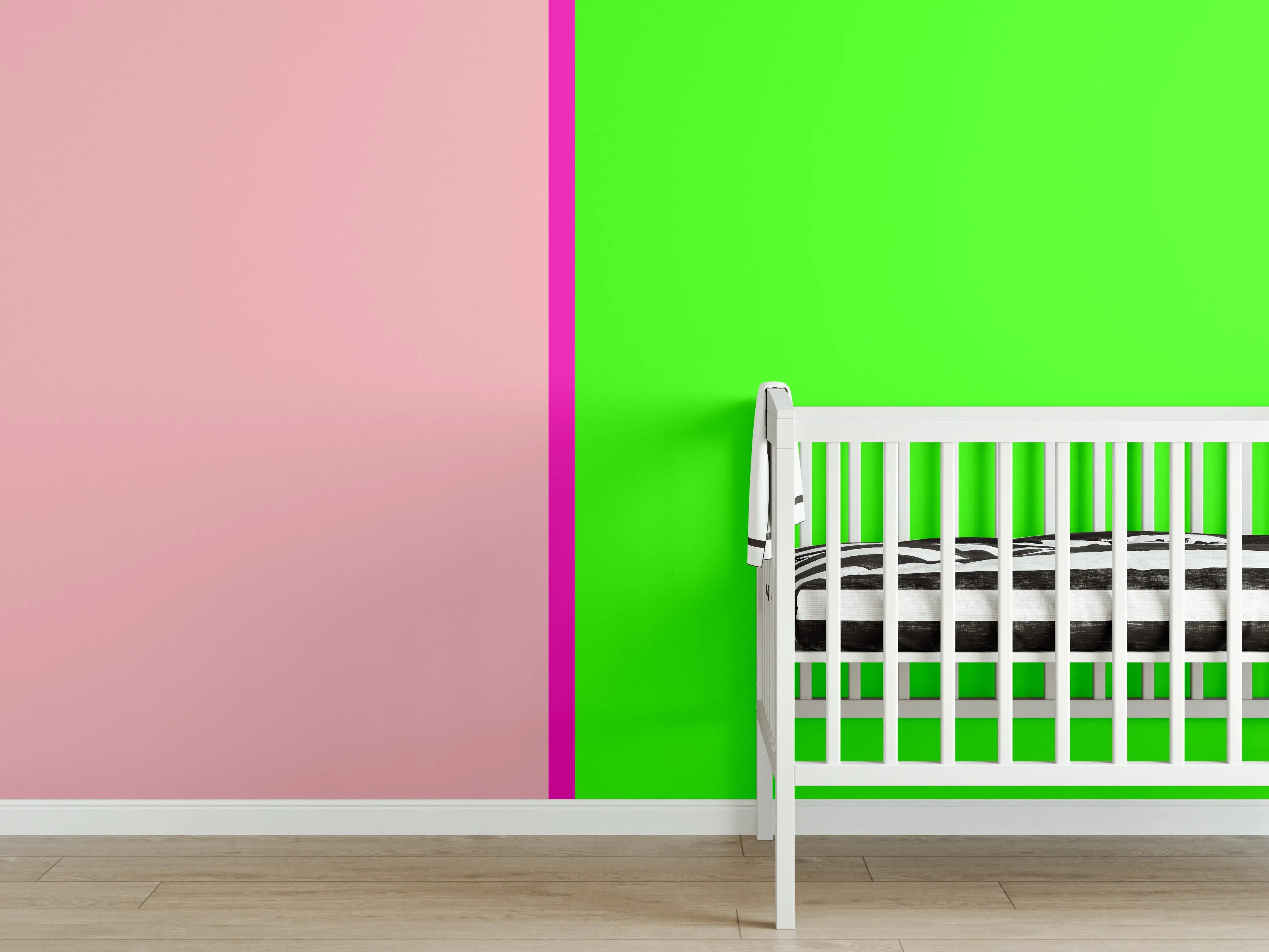 Babyzimmer Wandgestaltung - The Neons - Easy Vertikal - Nox