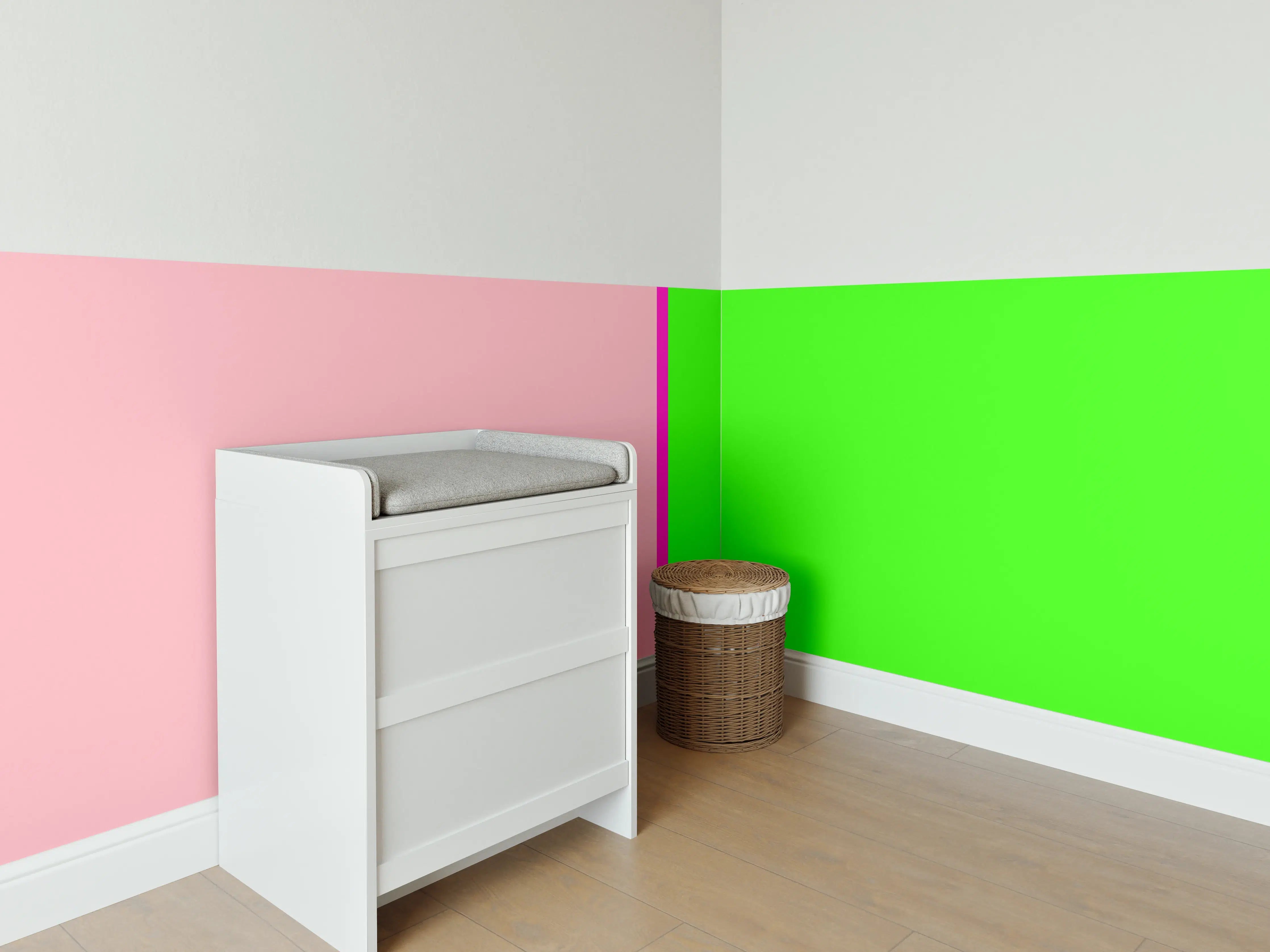 Babyzimmer Wandgestaltung - The Neons - Easy Vertikal - Nox