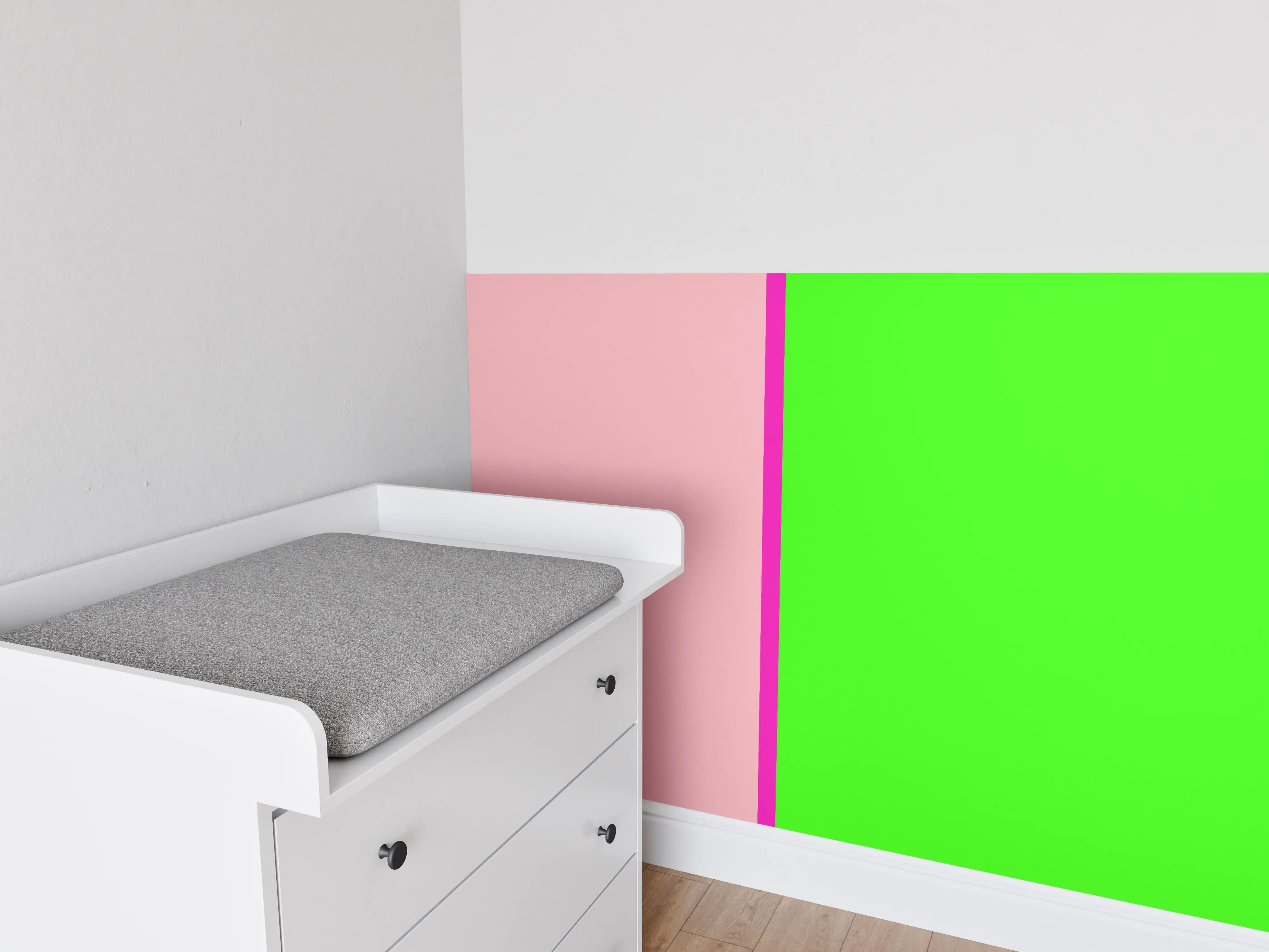 Babyzimmer Wandgestaltung - The Neons - Easy Vertikal - Nox