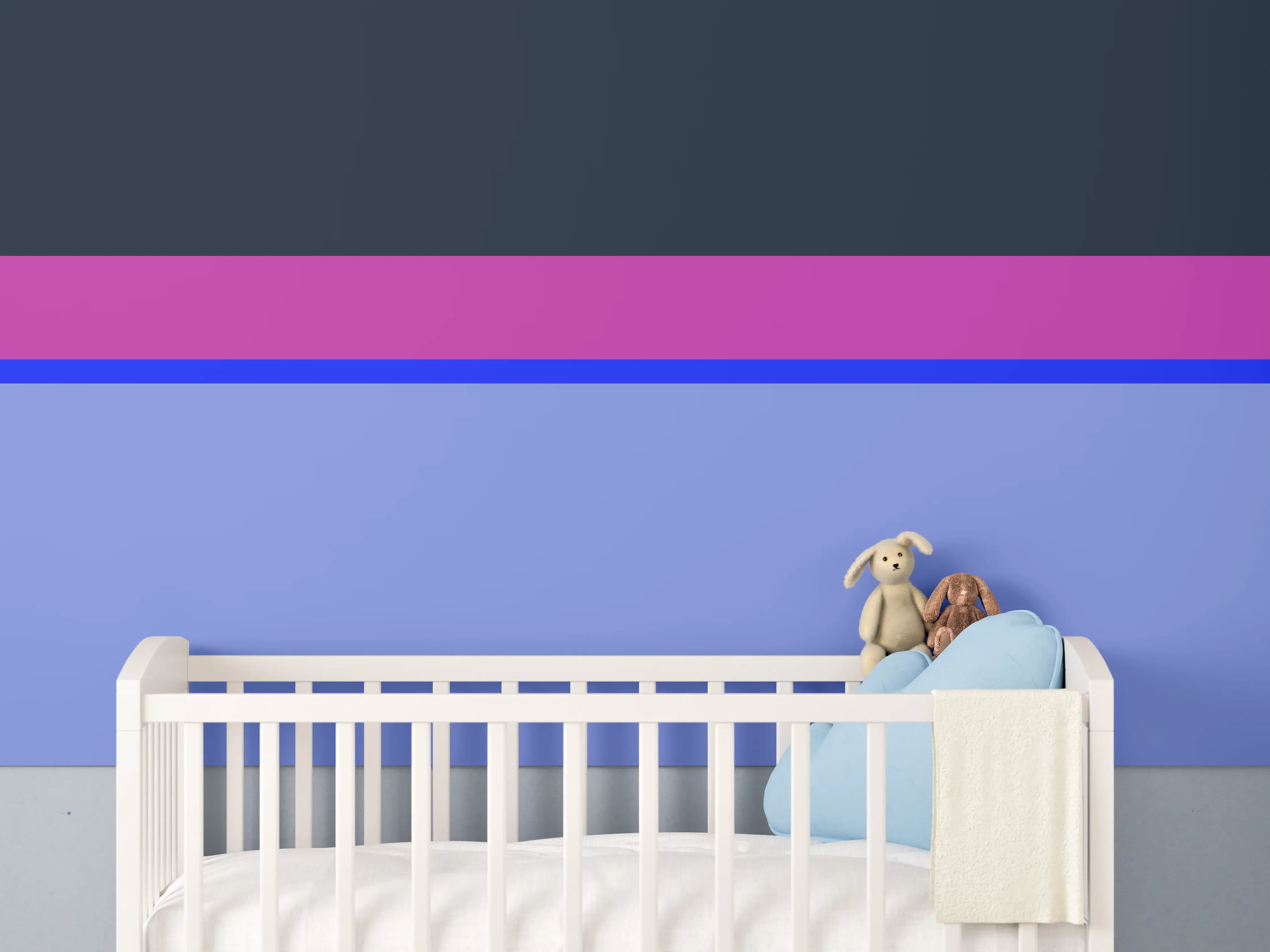 Babyzimmer Wandgestaltung - The Neons - Horizontal - Luna
