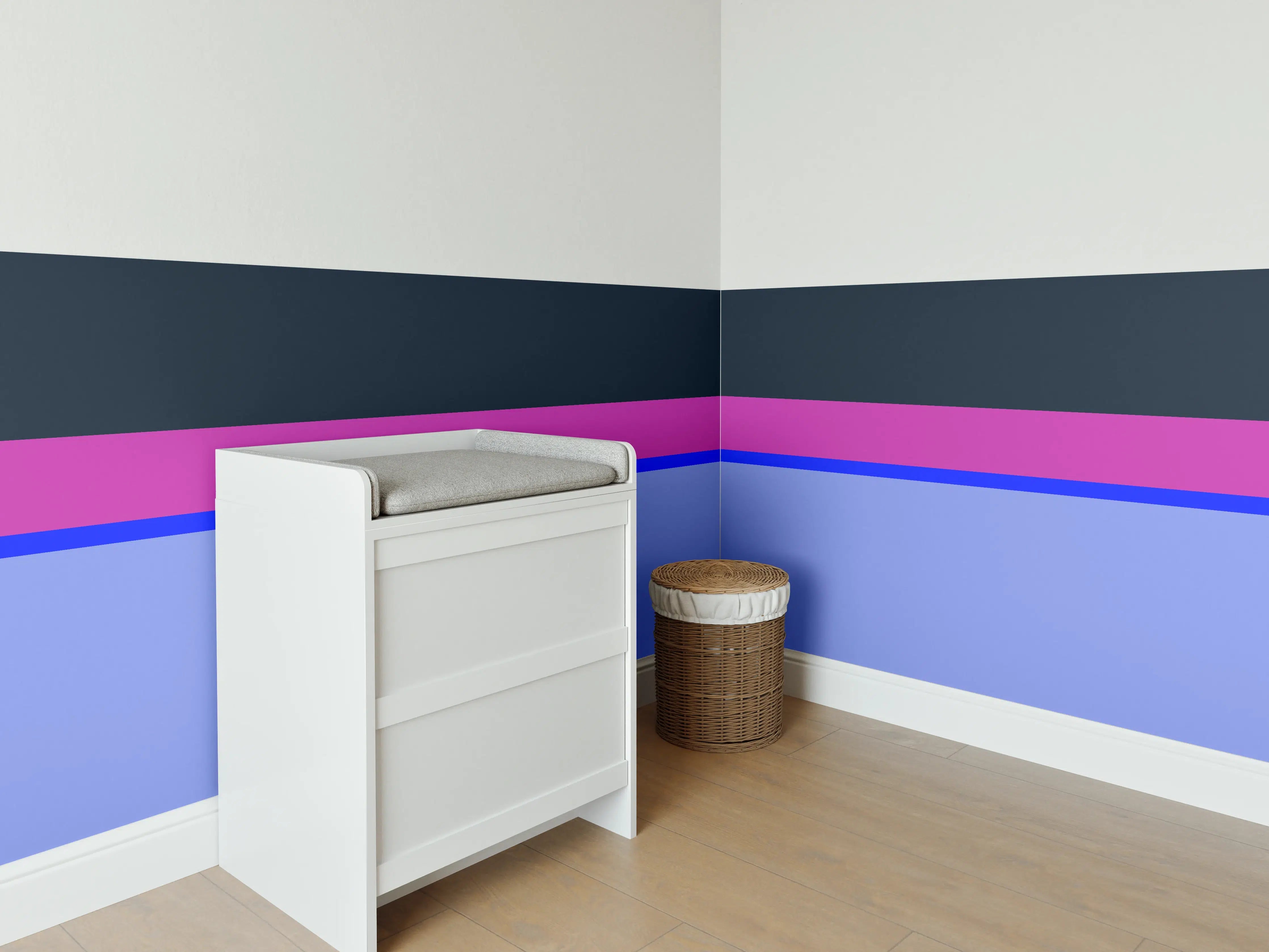 Babyzimmer Wandgestaltung - The Neons - Horizontal - Luna