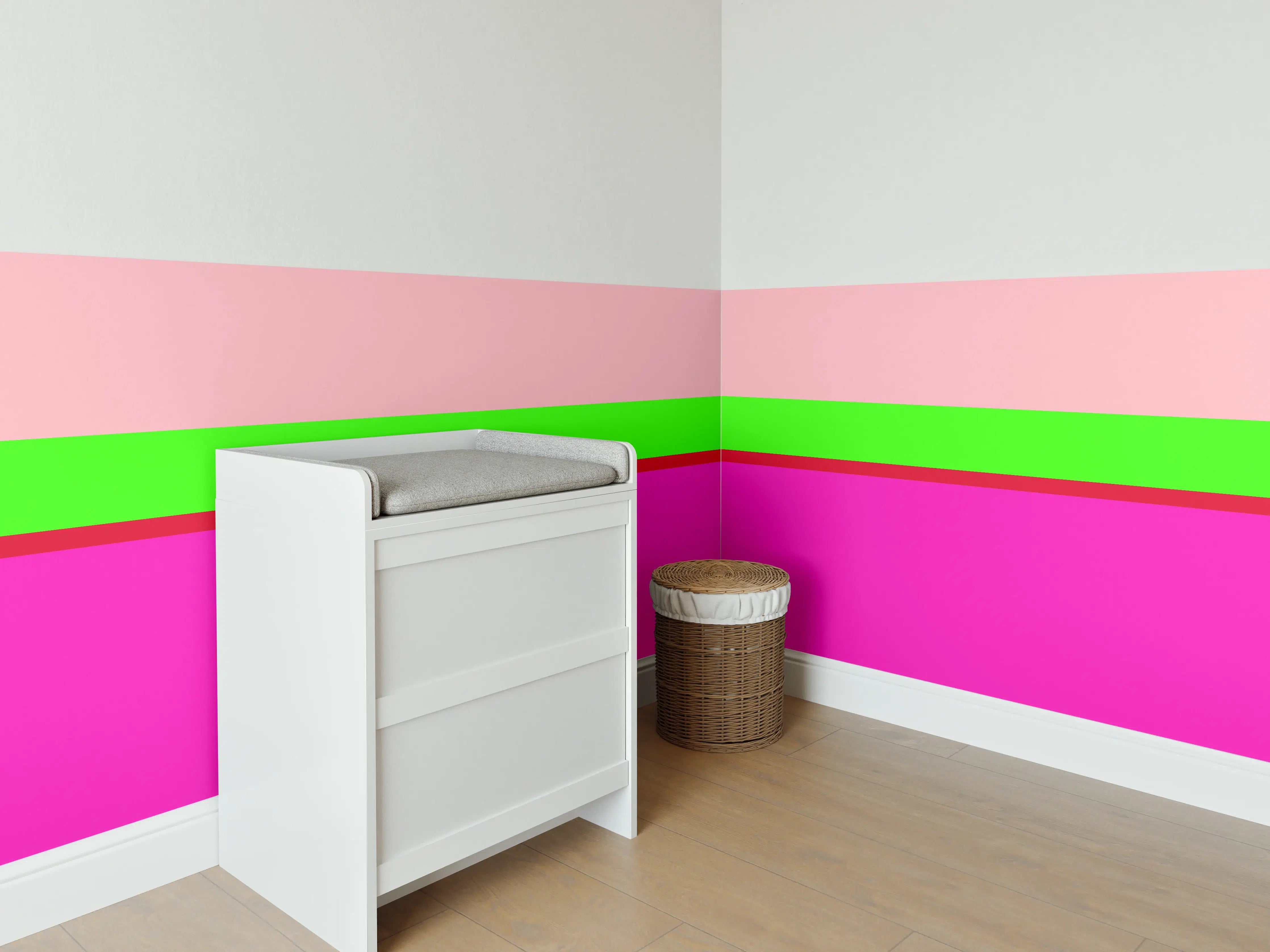 Babyzimmer Wandgestaltung - The Neons - Horizontal - Nox