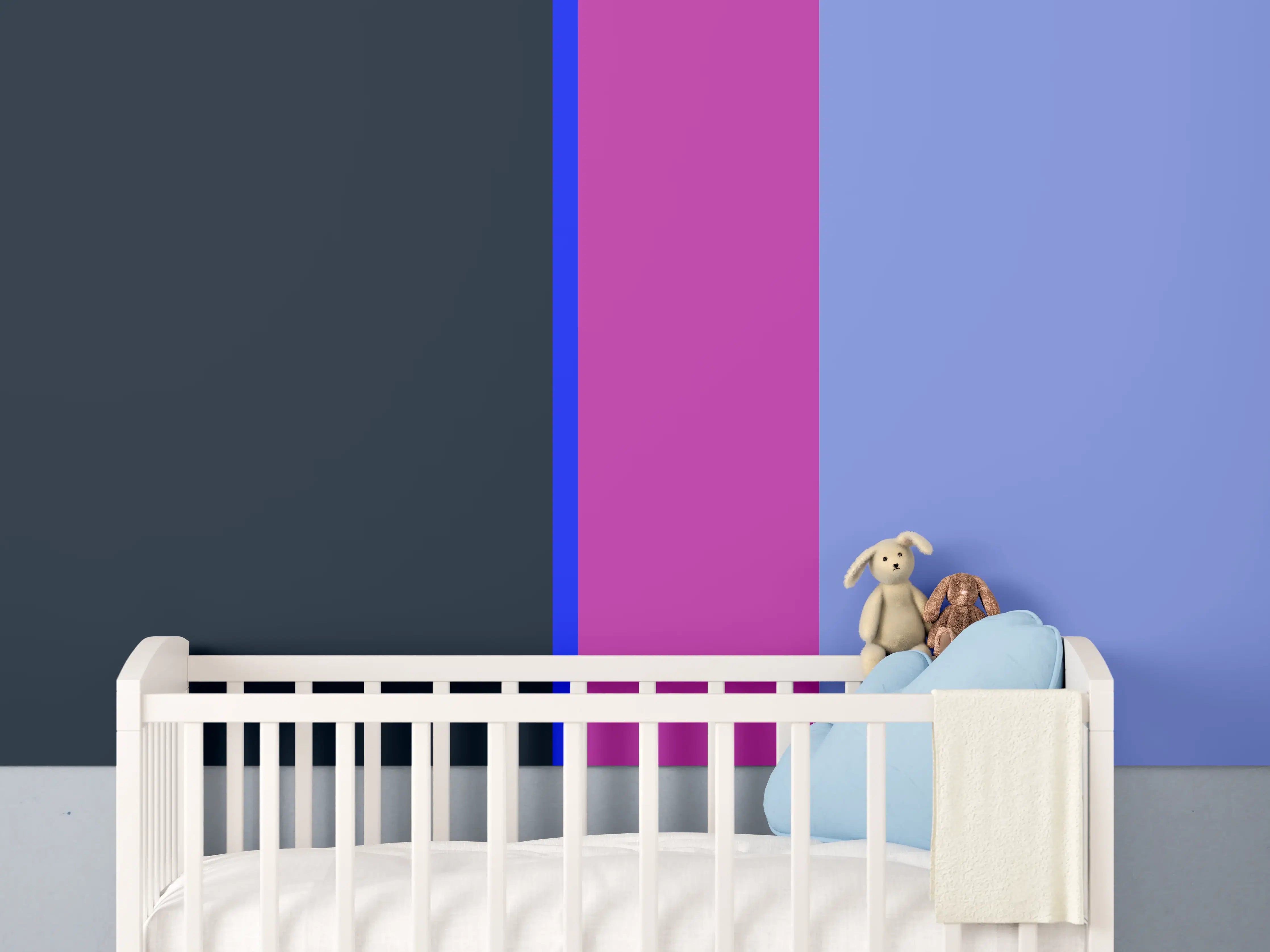 Babyzimmer Wandgestaltung - The Neons - Vertikal - Luna