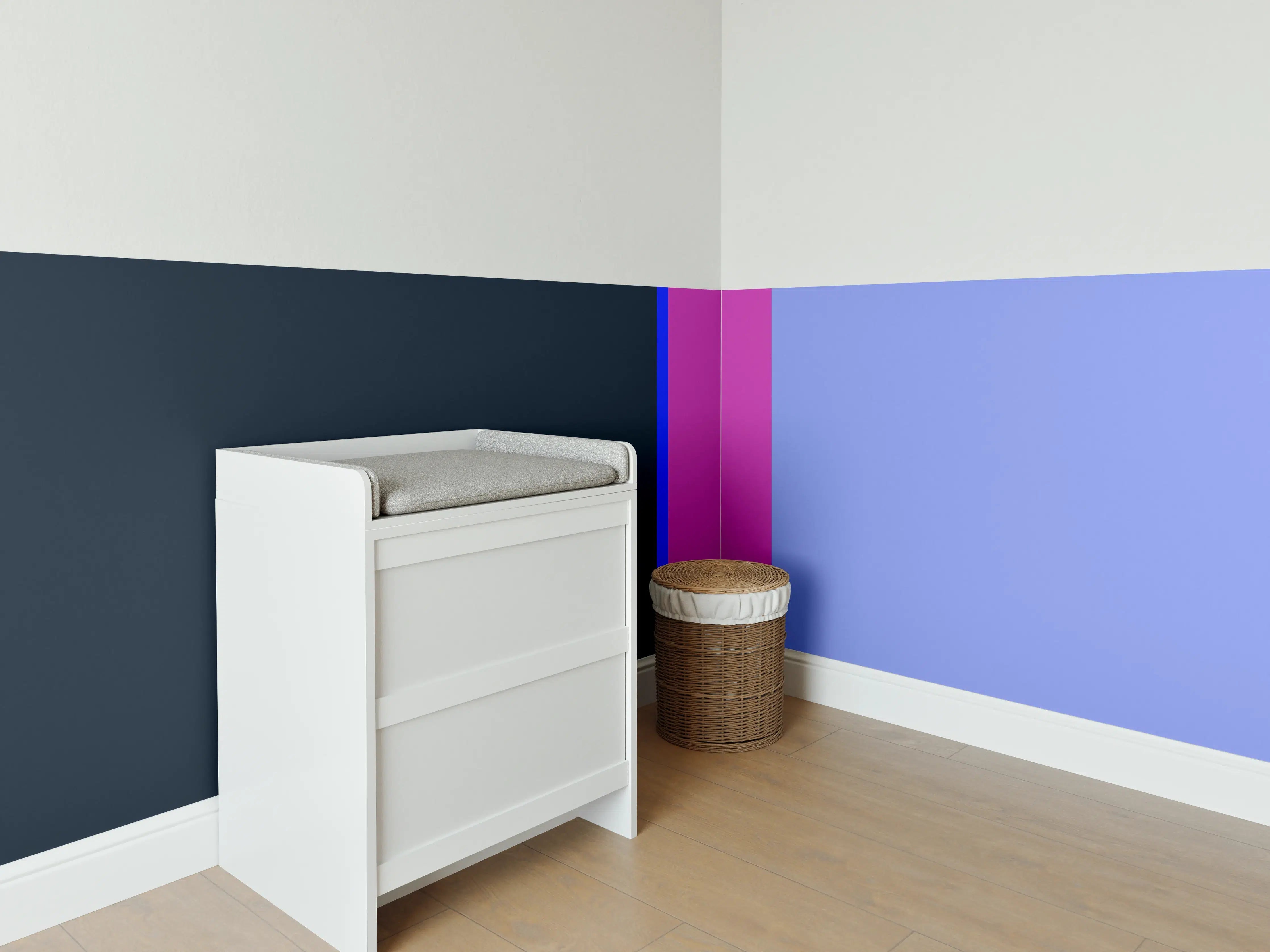 Babyzimmer Wandgestaltung - The Neons - Vertikal - Luna