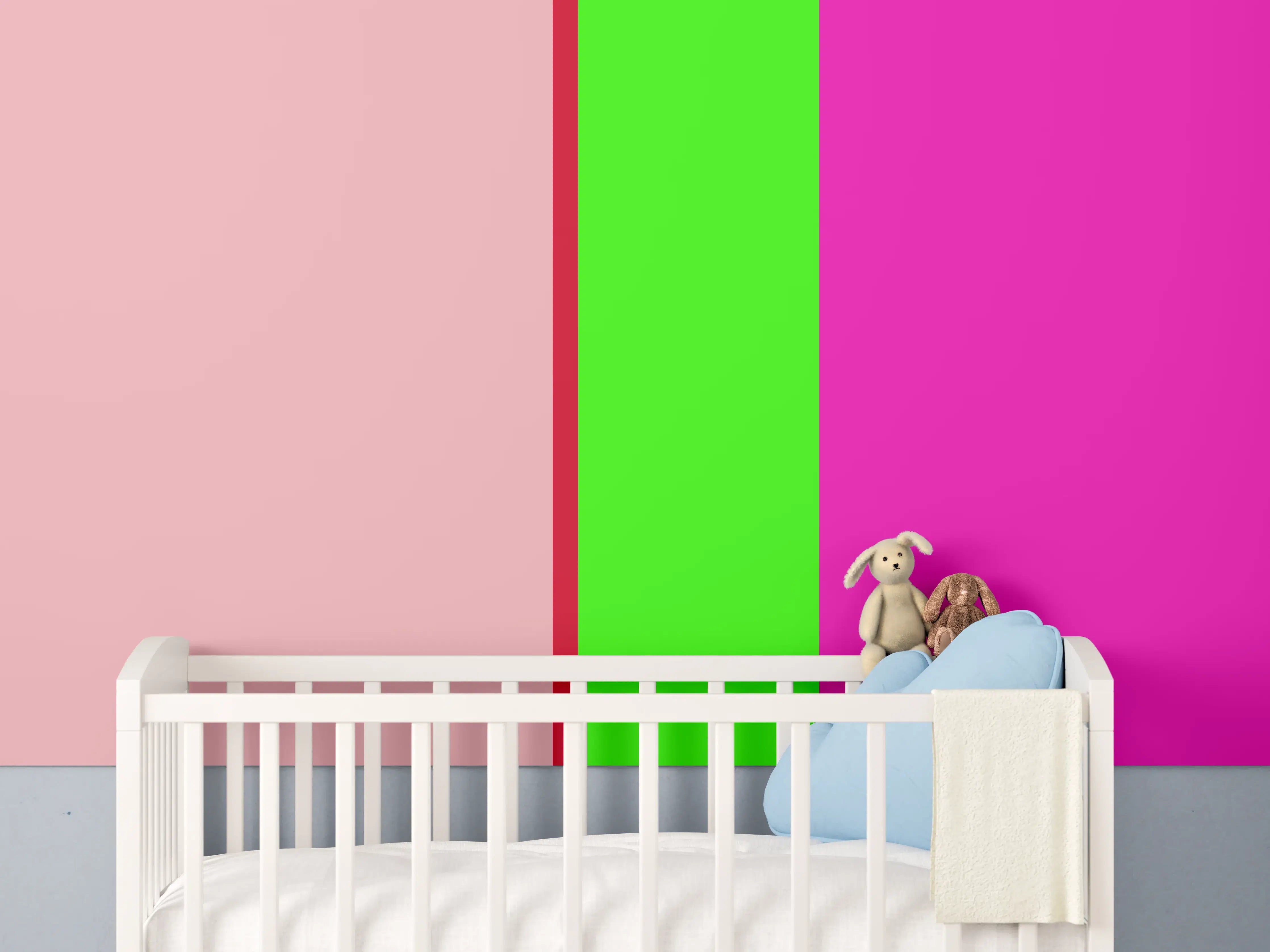 Babyzimmer Wandgestaltung - The Neons - Vertikal - Nox