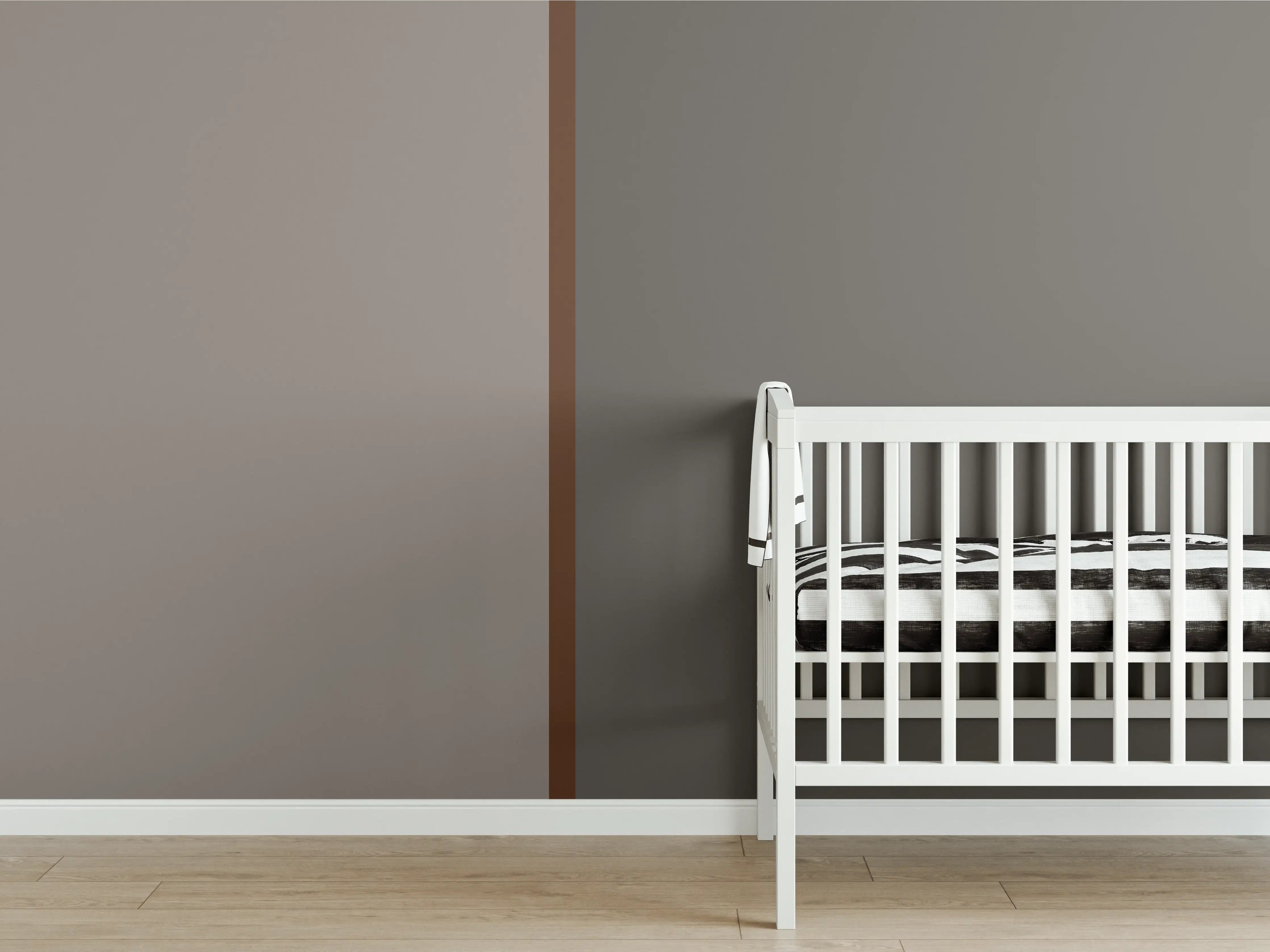 Babyzimmer Wandgestaltung - The Nudes - Easy Vertikal - Ash