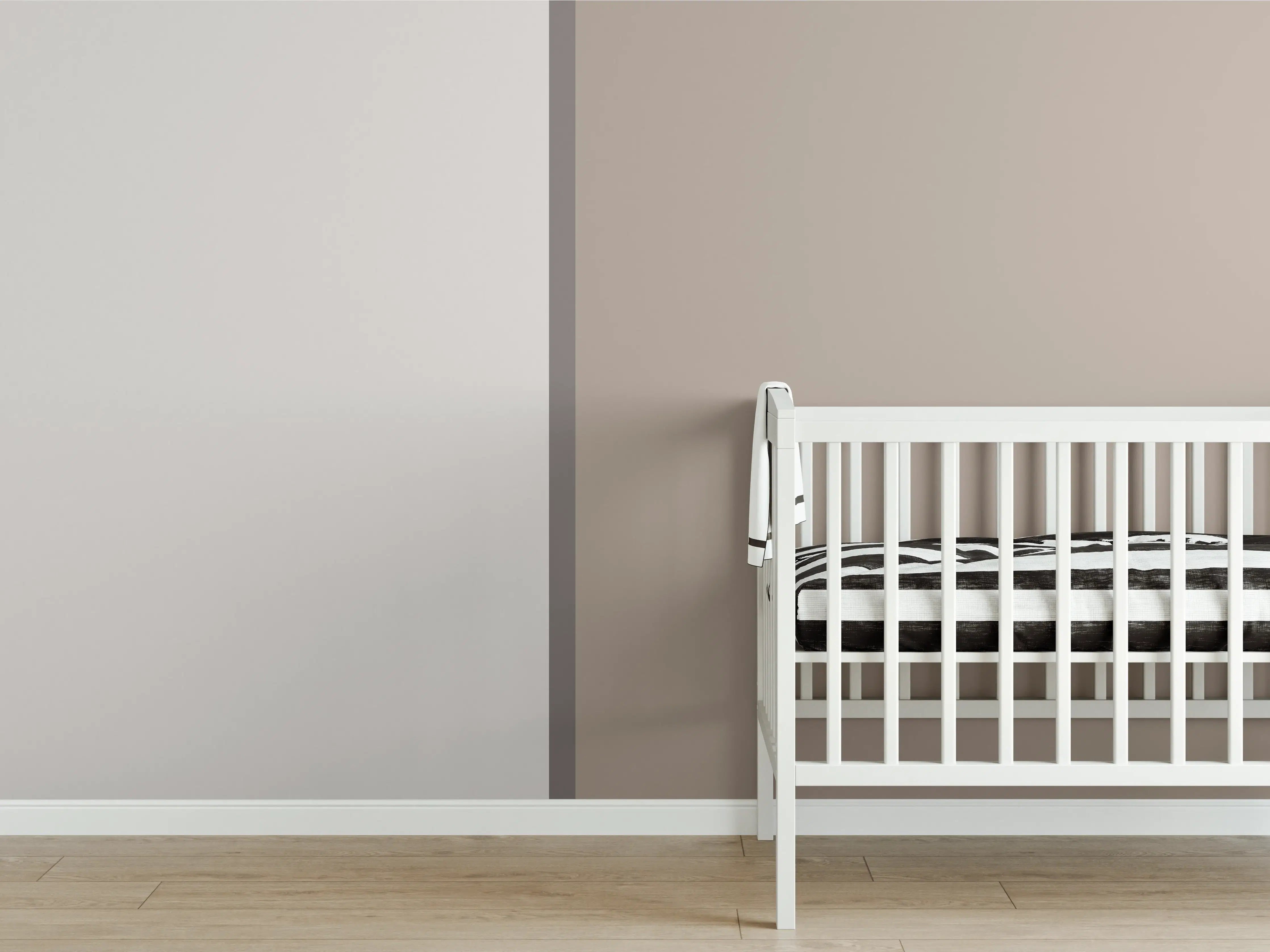 Babyzimmer Wandgestaltung - The Nudes - Easy Vertikal - Fog