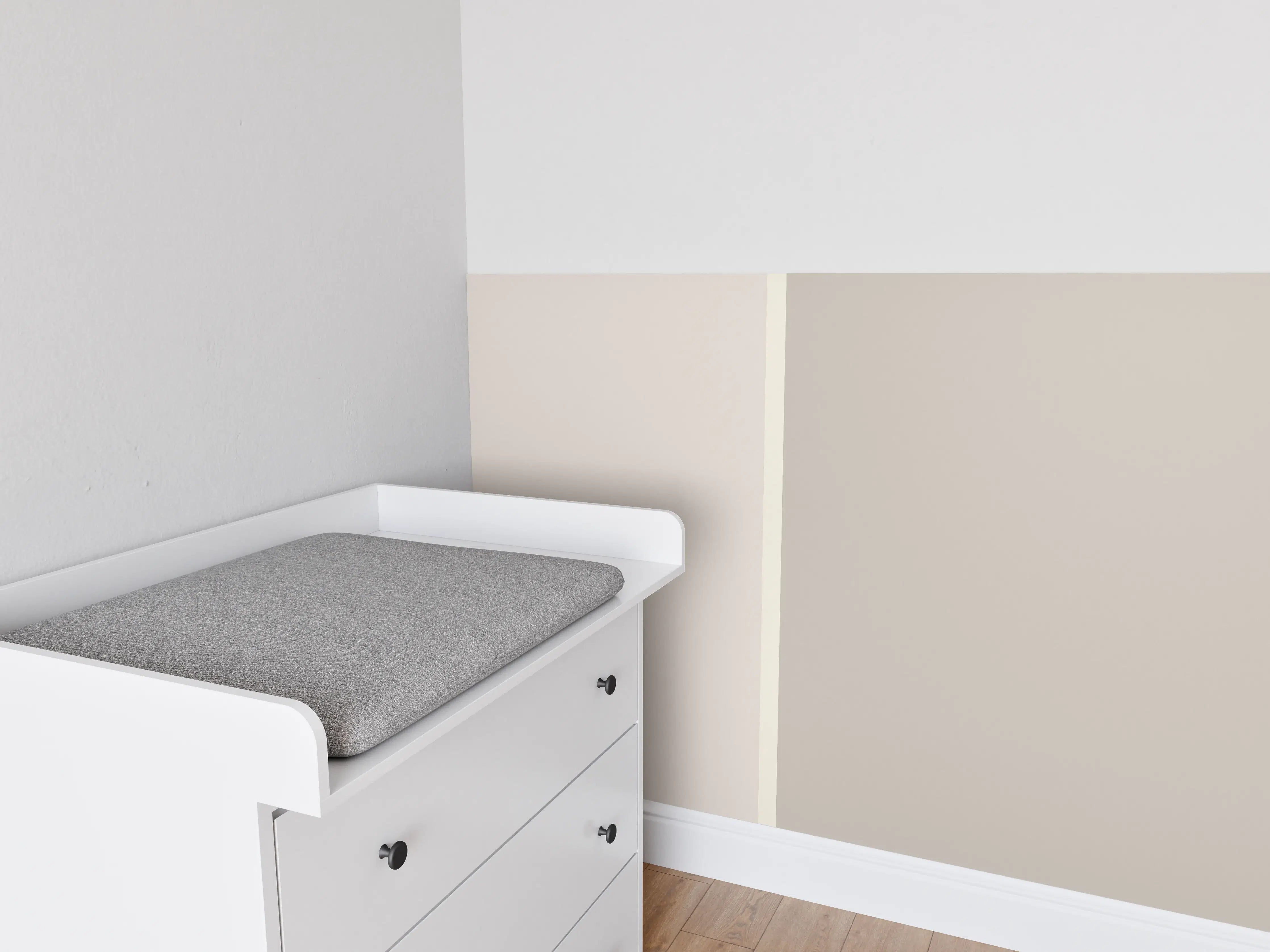 Babyzimmer Wandgestaltung - The Nudes - Easy Vertikal - Latte