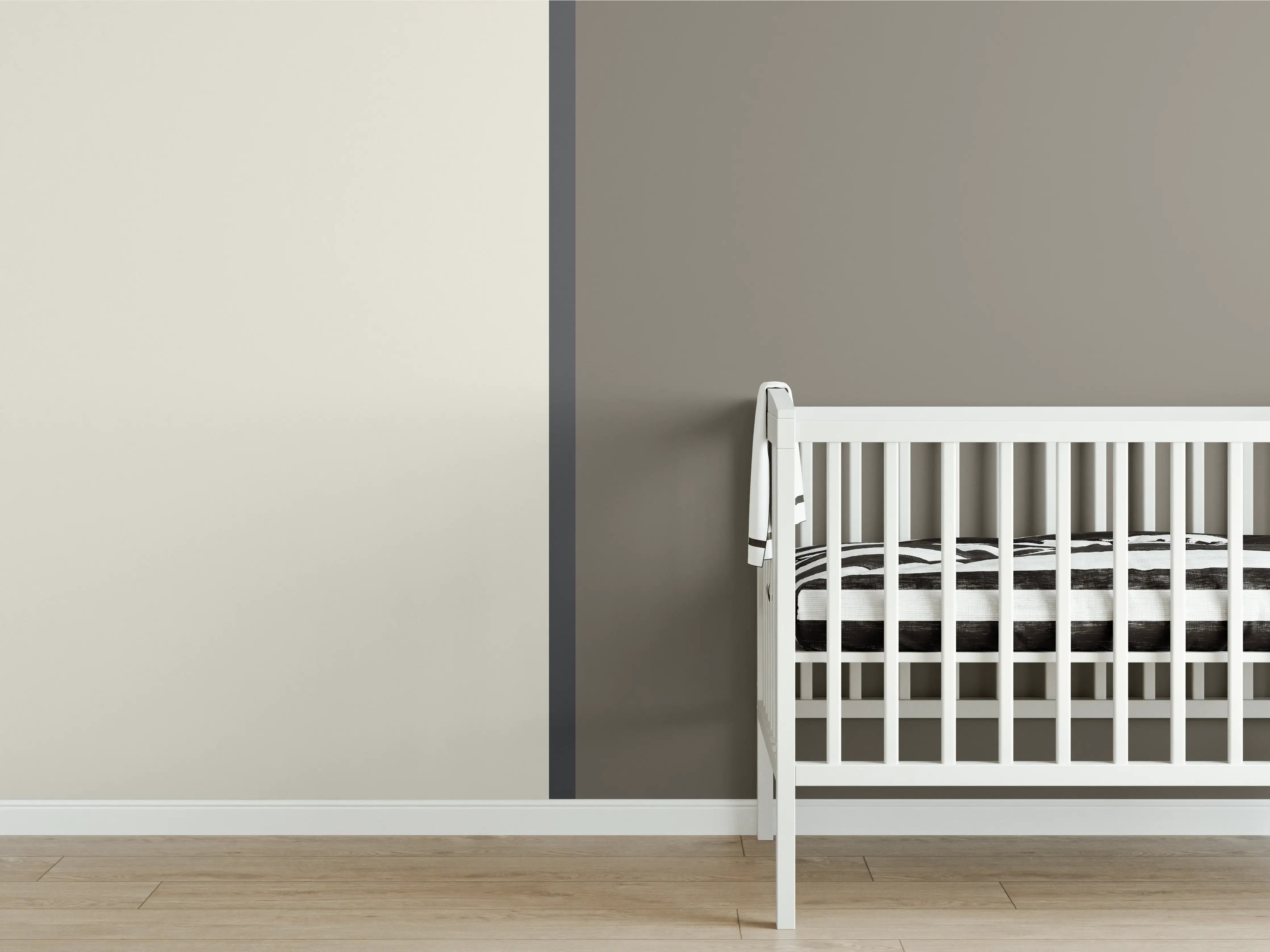 Babyzimmer Wandgestaltung - The Nudes - Easy Vertikal - Toffee