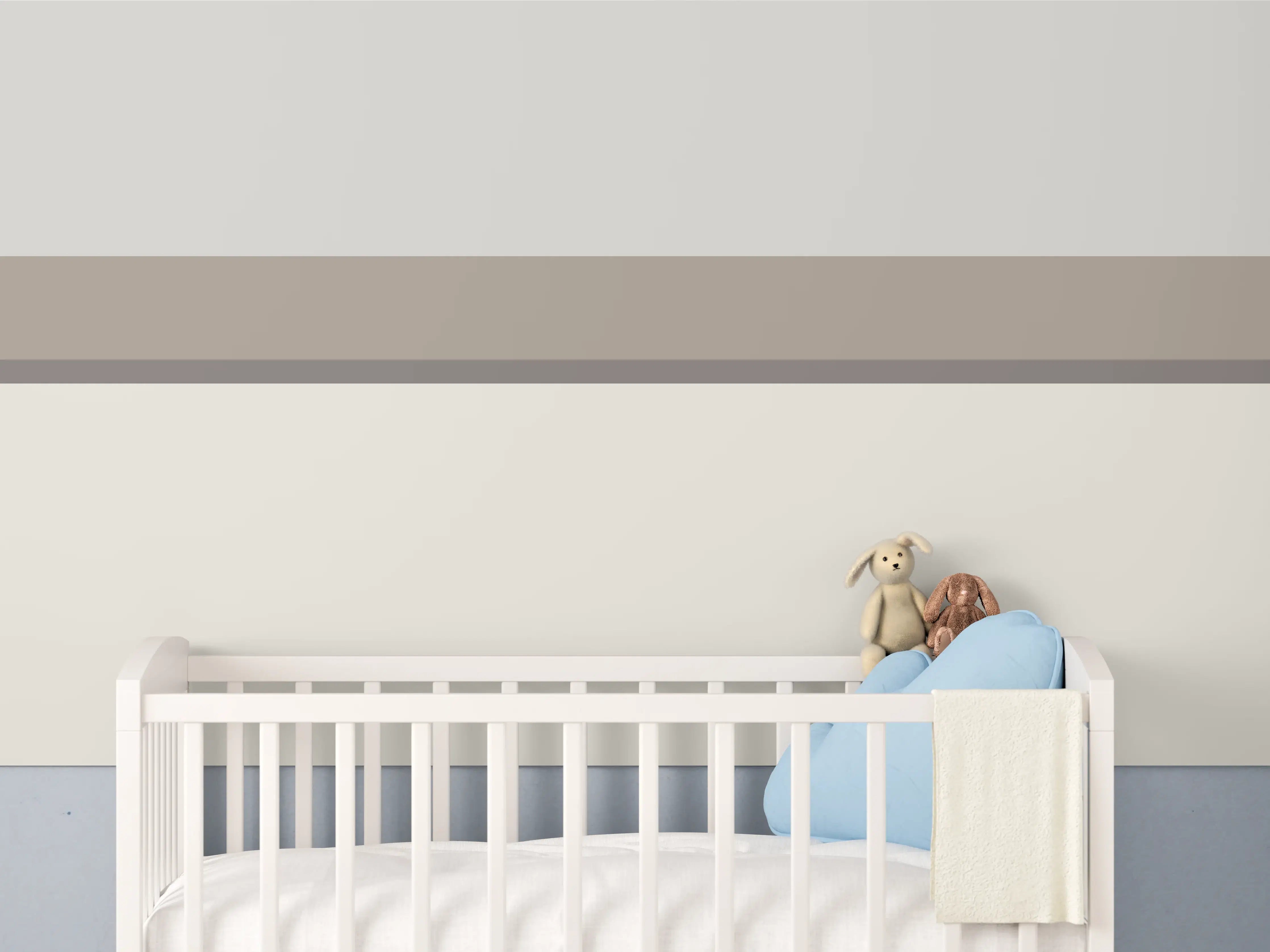Babyzimmer Wandgestaltung - The Nudes - Horizontal - Fog
