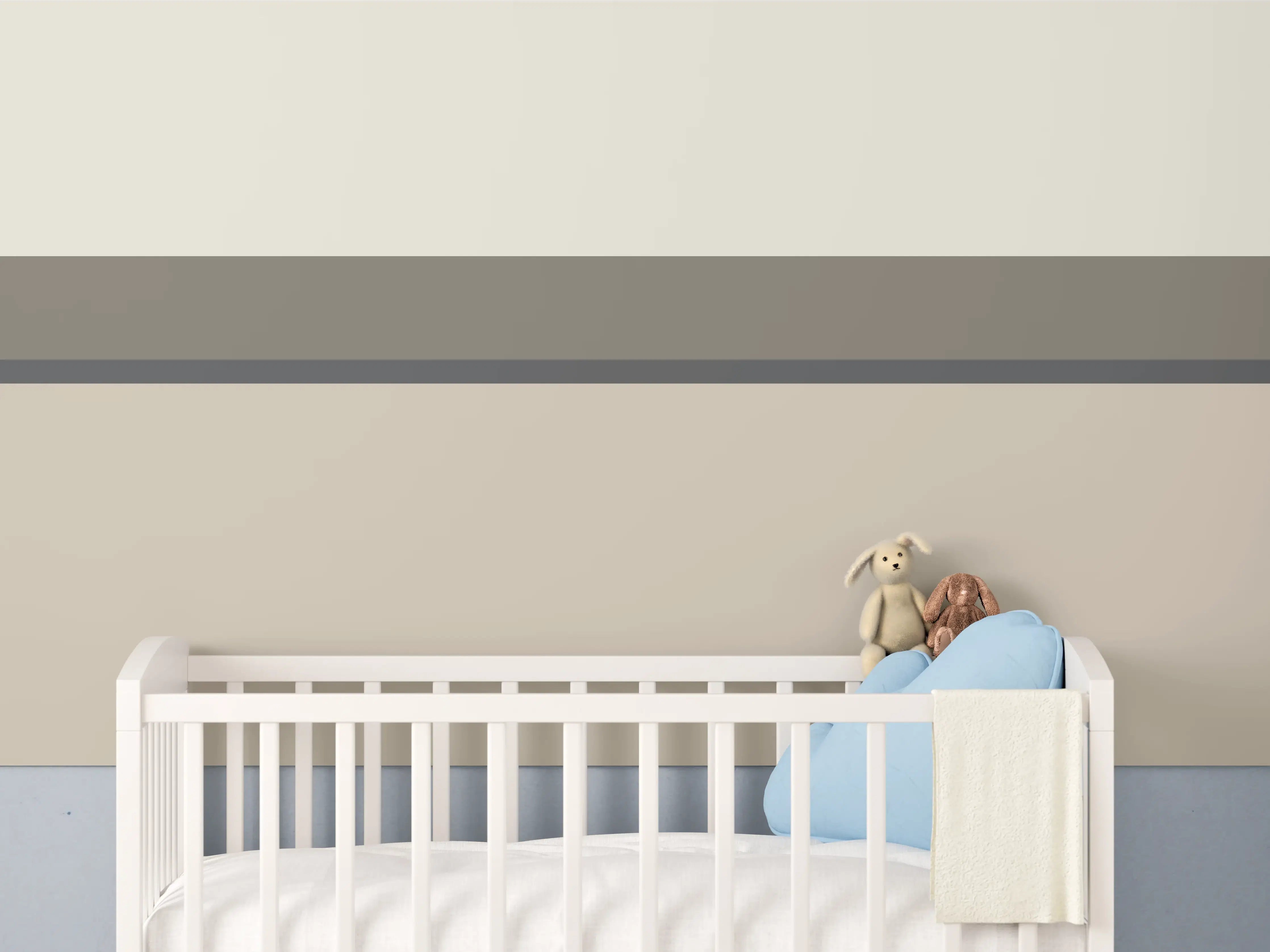 Babyzimmer Wandgestaltung - The Nudes - Horizontal - Toffee
