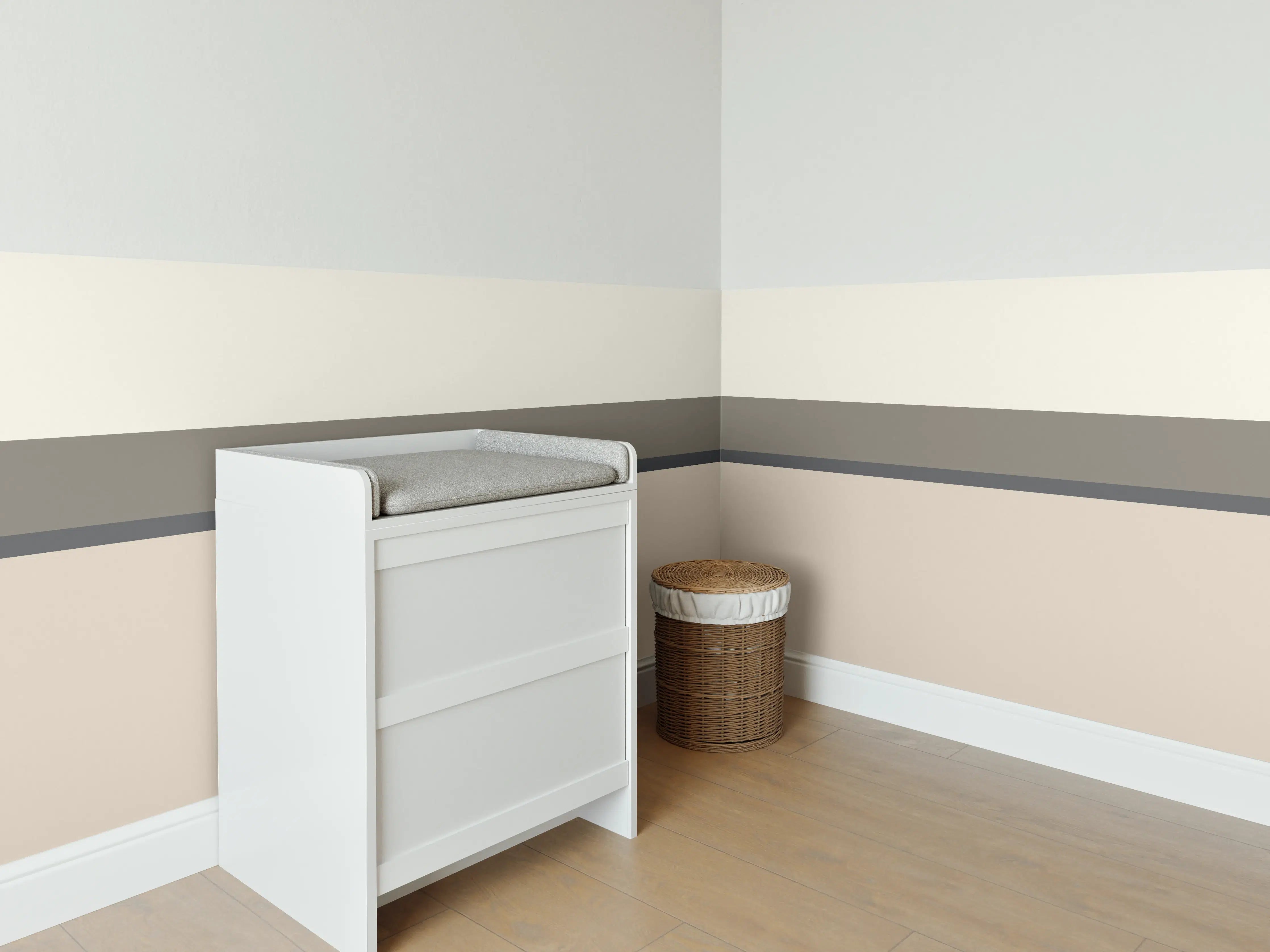 Babyzimmer Wandgestaltung - The Nudes - Horizontal - Toffee