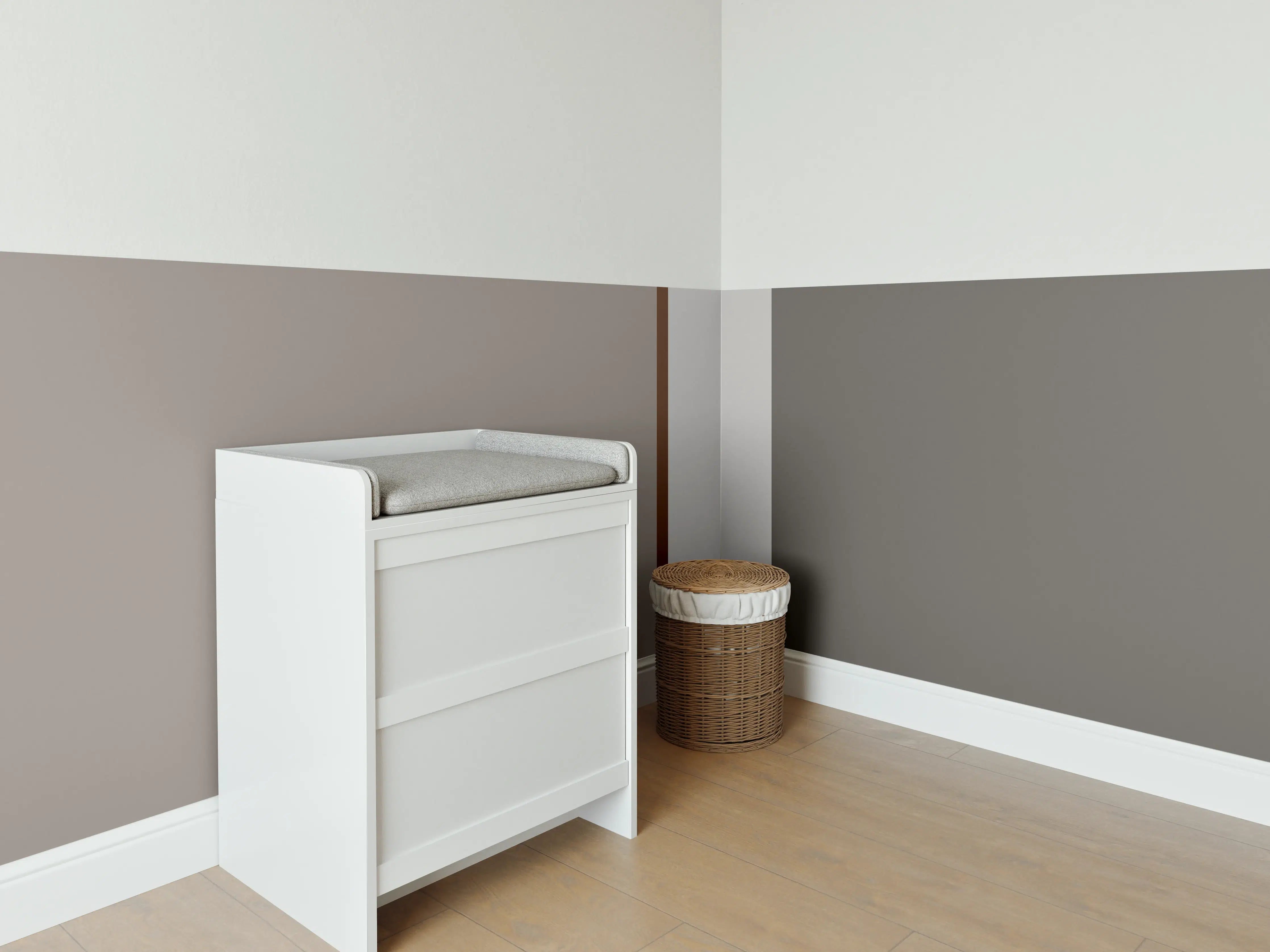 Babyzimmer Wandgestaltung - The Nudes - Vertikal - Ash