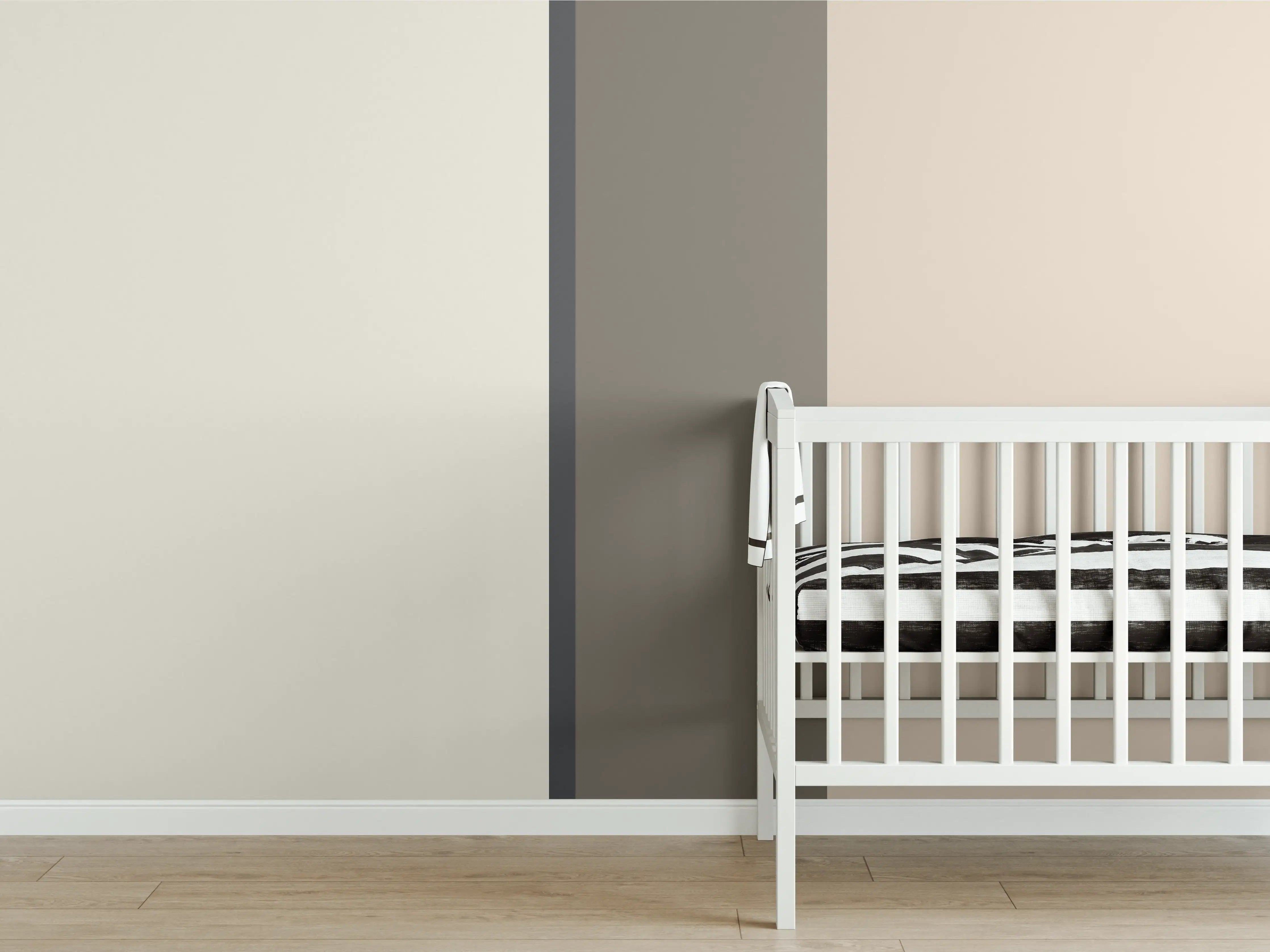 Babyzimmer Wandgestaltung - The Nudes - Vertikal - Toffee