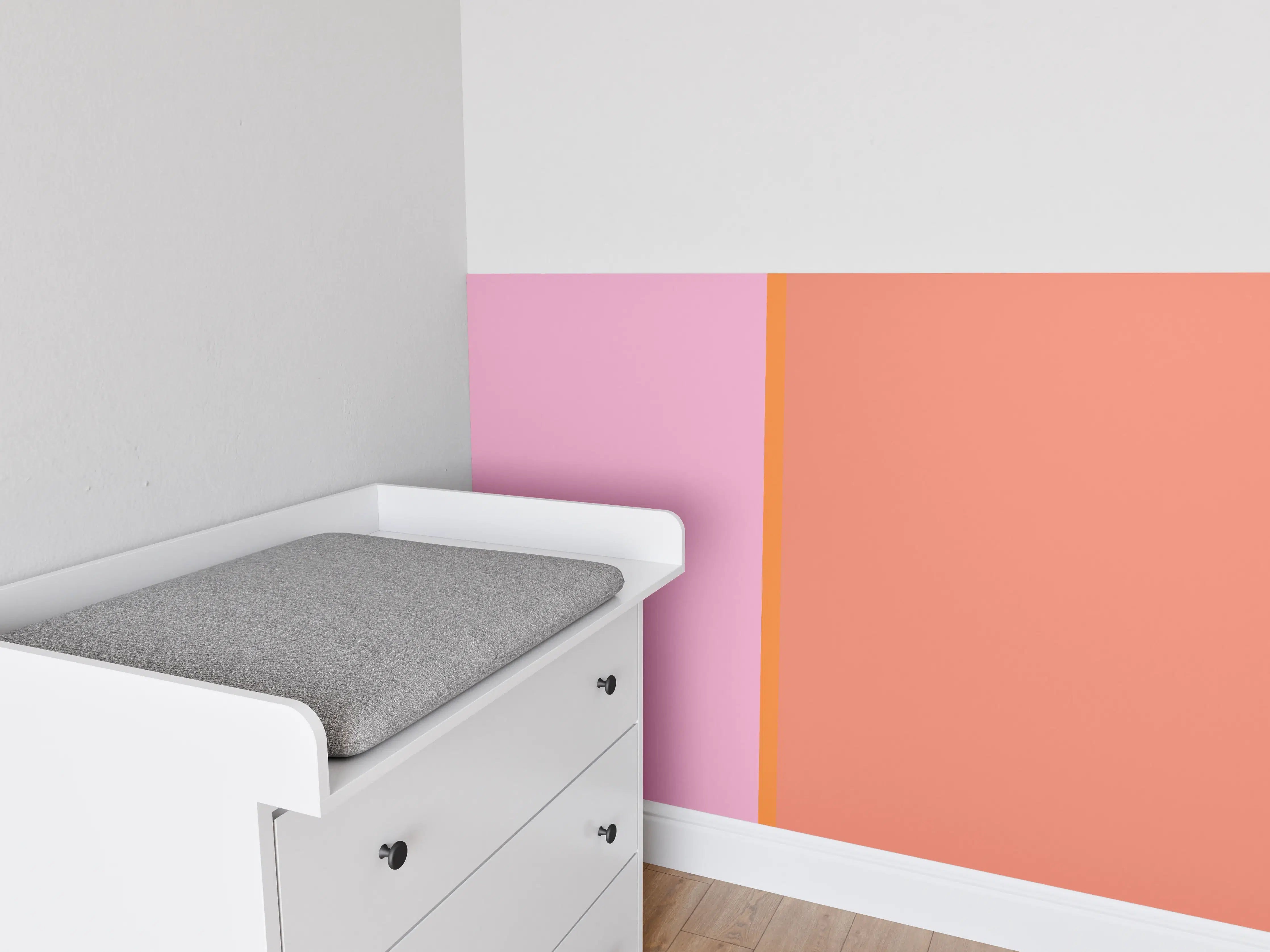Babyzimmer Wandgestaltung - The Oranges - Easy Vertical - Coral