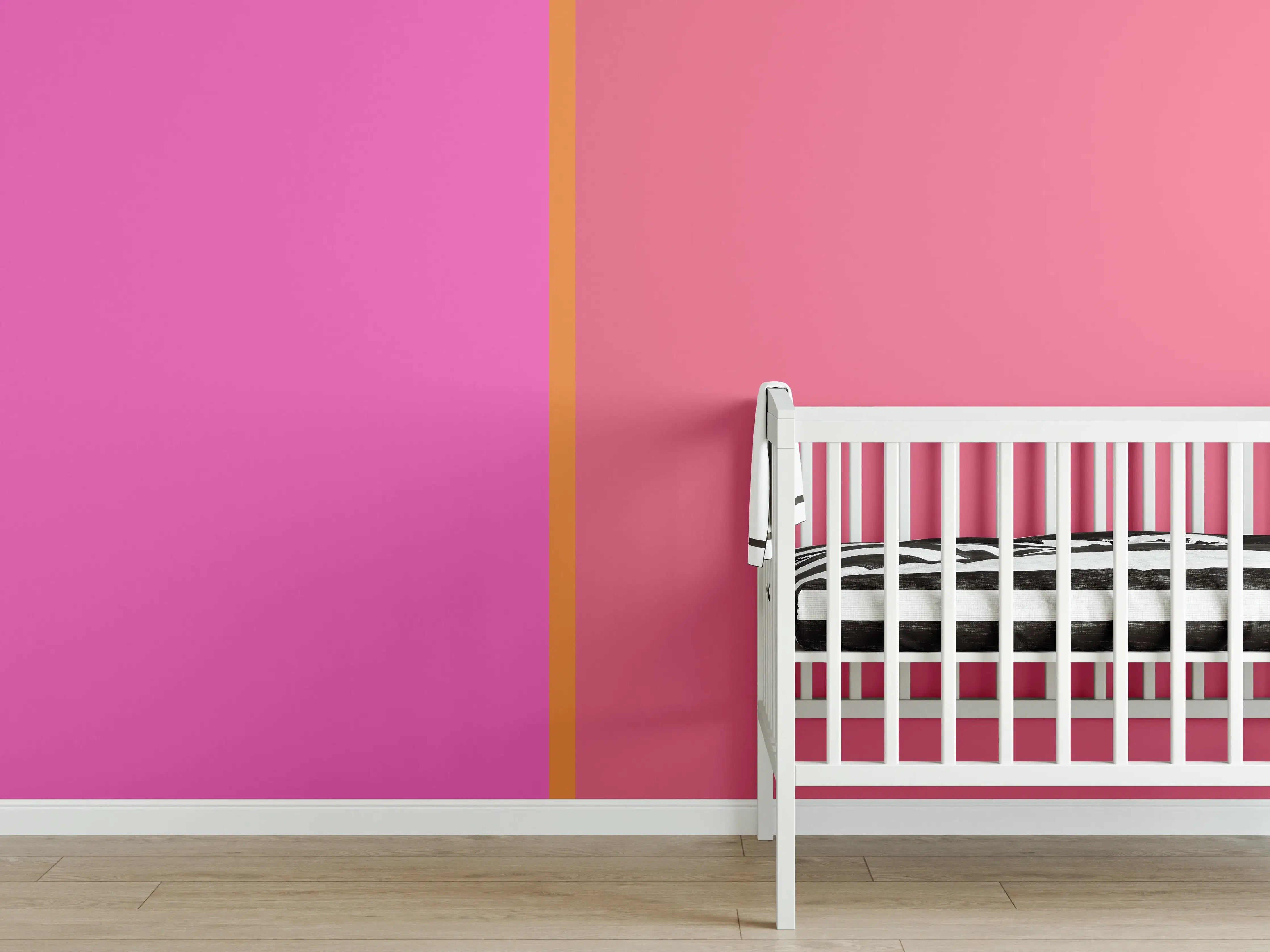 Babyzimmer Wandgestaltung - The Oranges - Easy Vertical - Fuchsia
