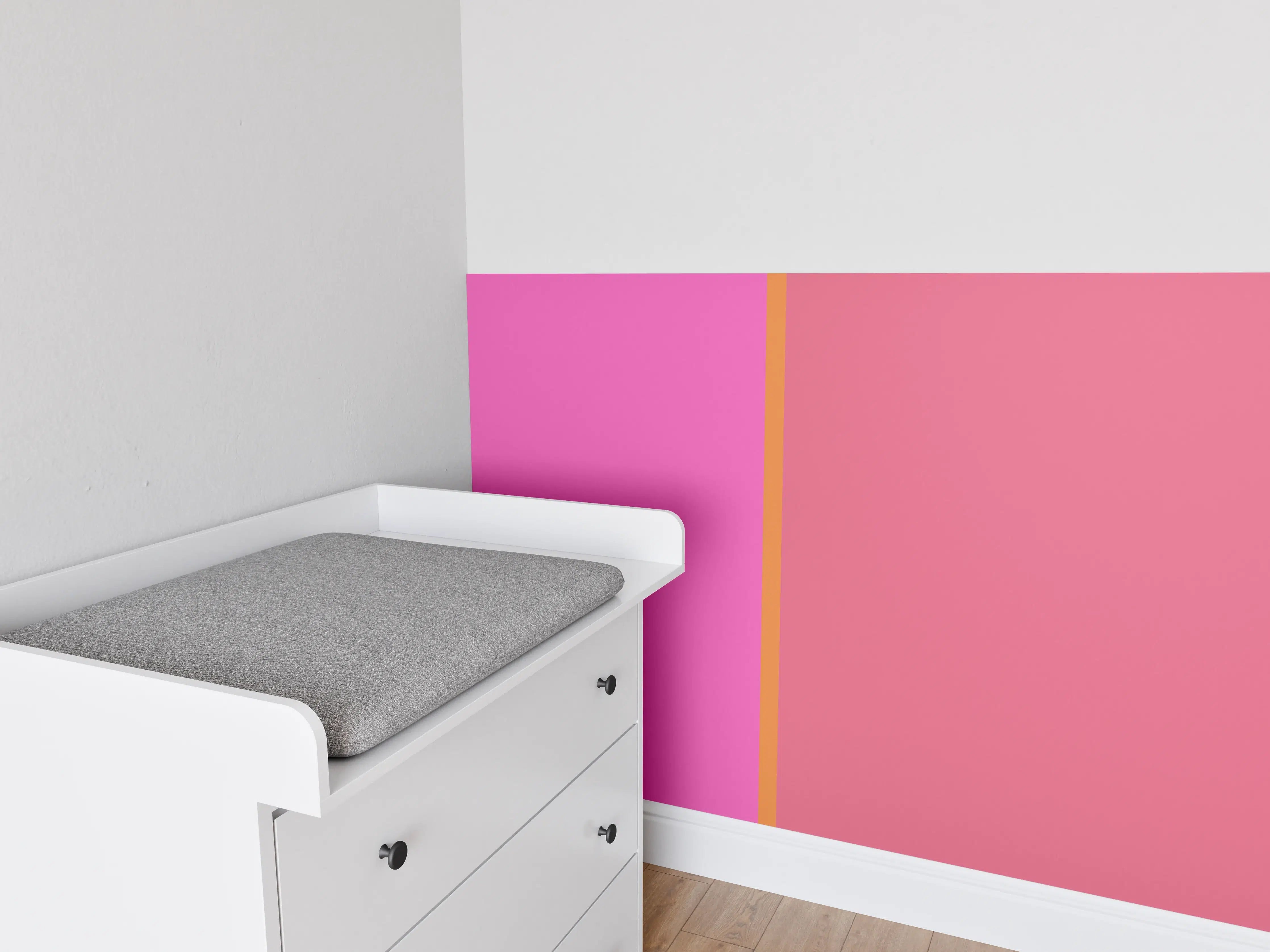 Babyzimmer Wandgestaltung - The Oranges - Easy Vertical - Fuchsia