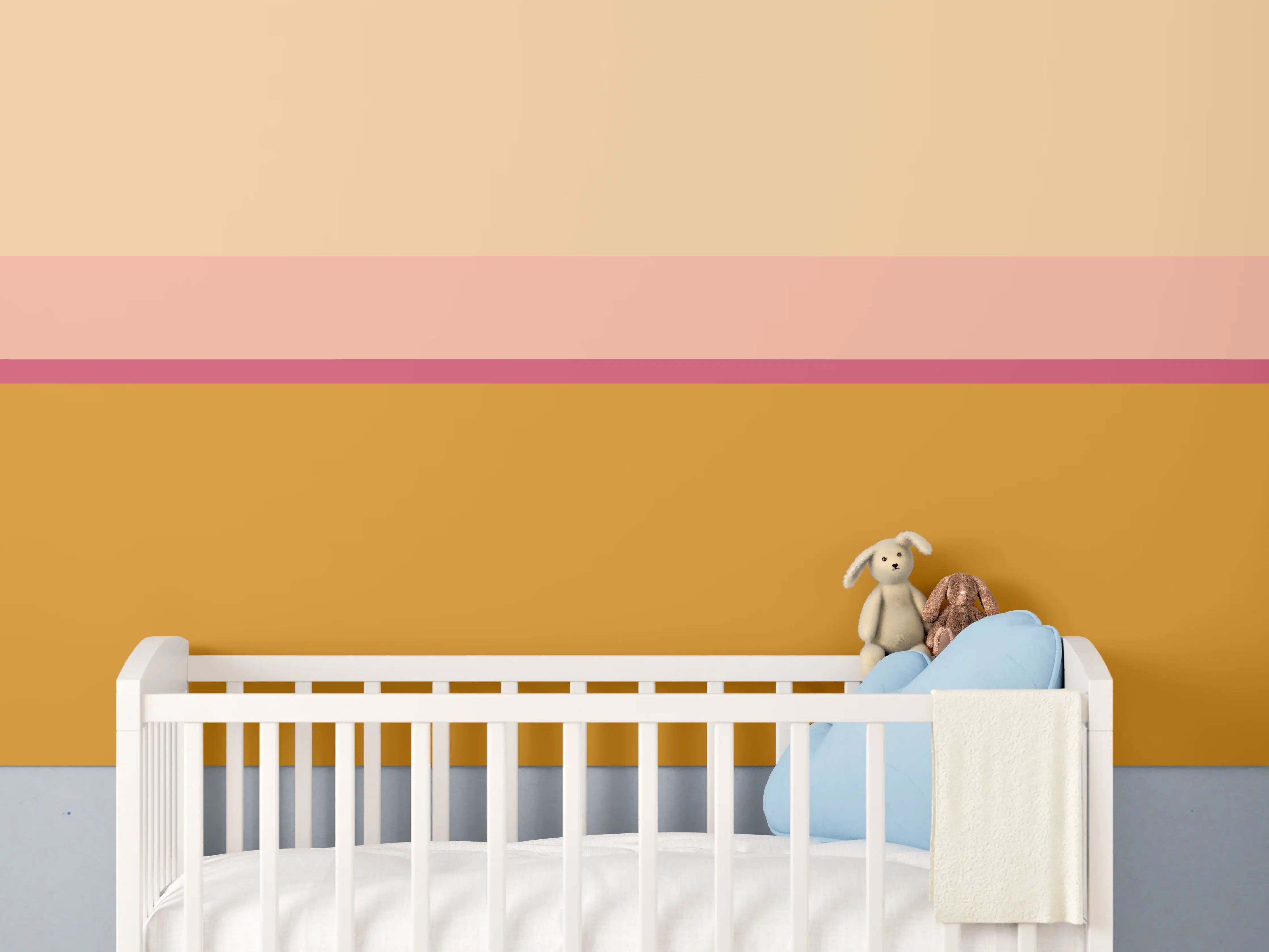 Babyzimmer Wandgestaltung - The Oranges - Horizontal - Cotton Candy