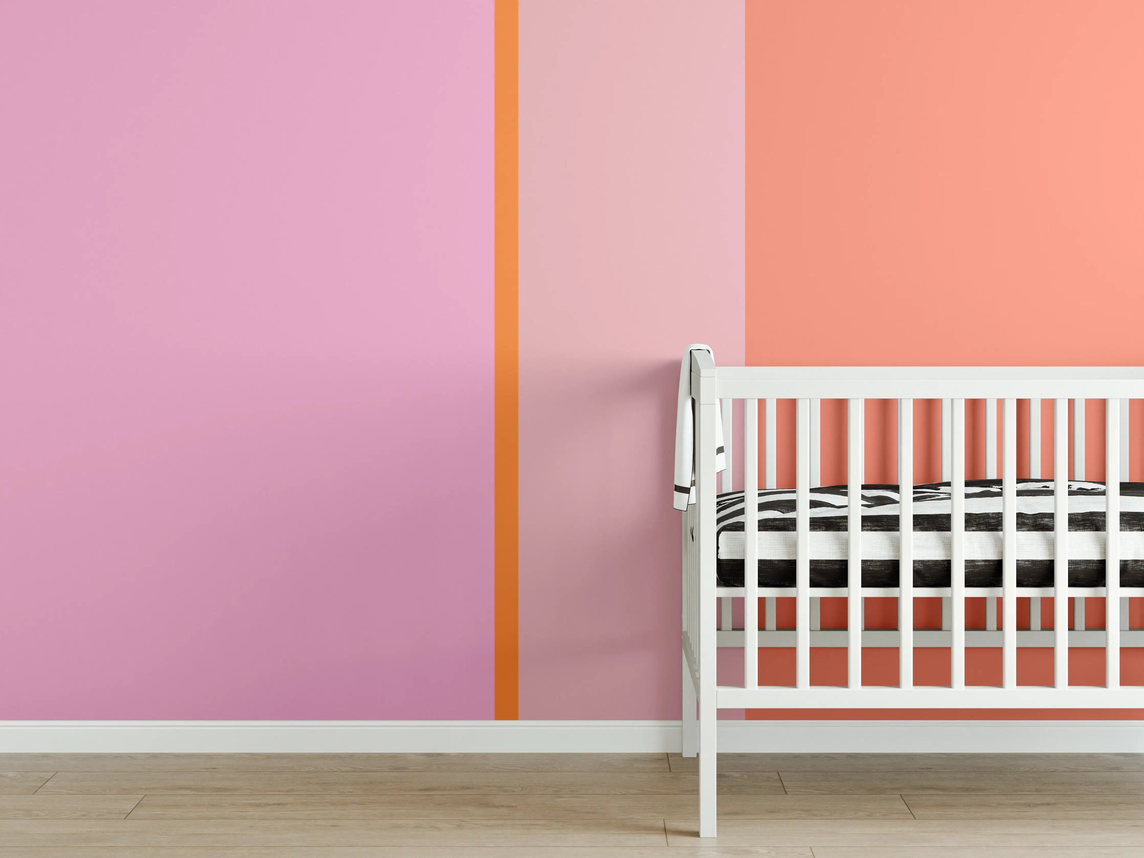 Babyzimmer Wandgestaltung - The Oranges - Vertical - Coral