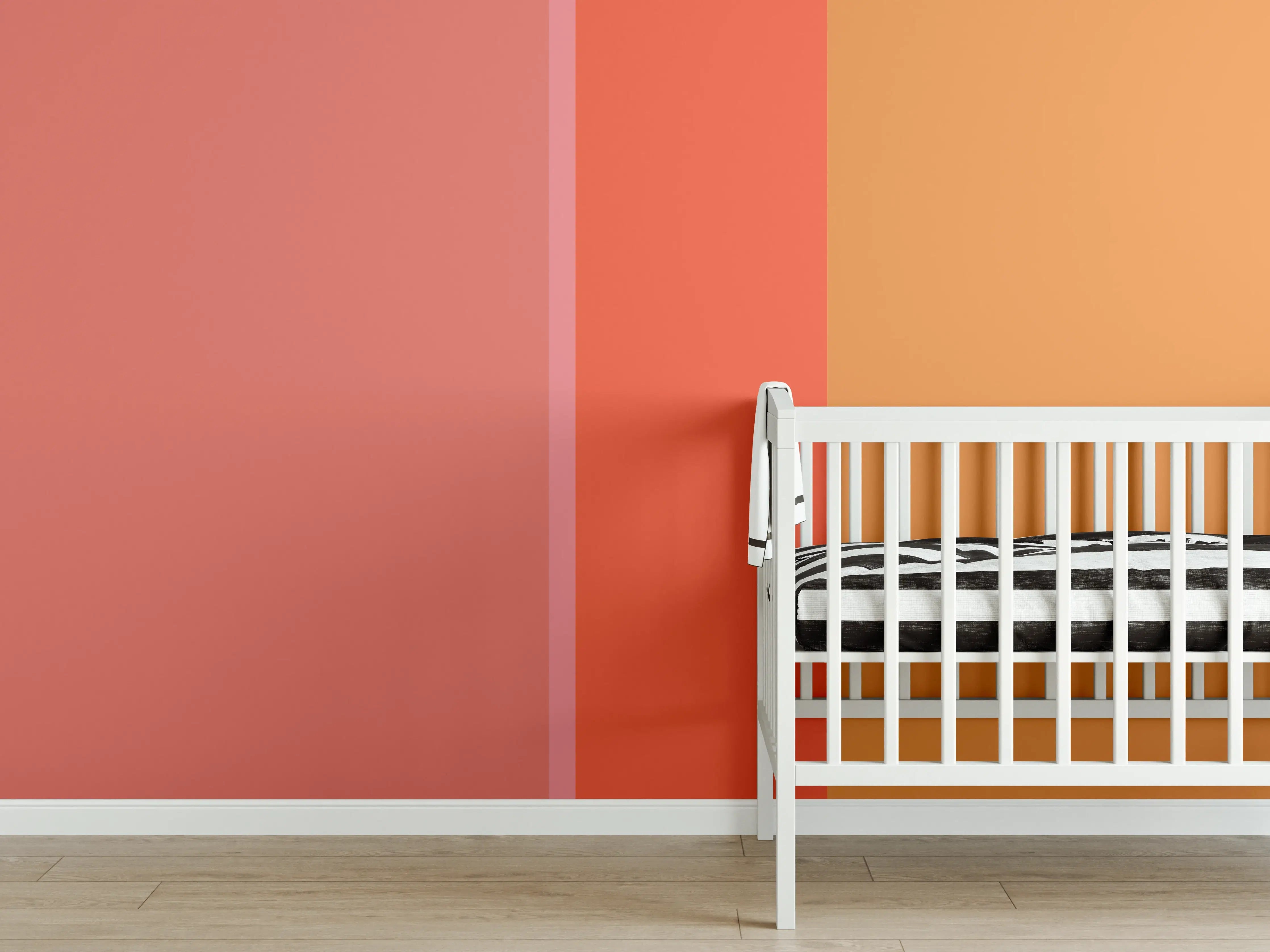 Babyzimmer Wandgestaltung - The Oranges - Vertical - Salmon