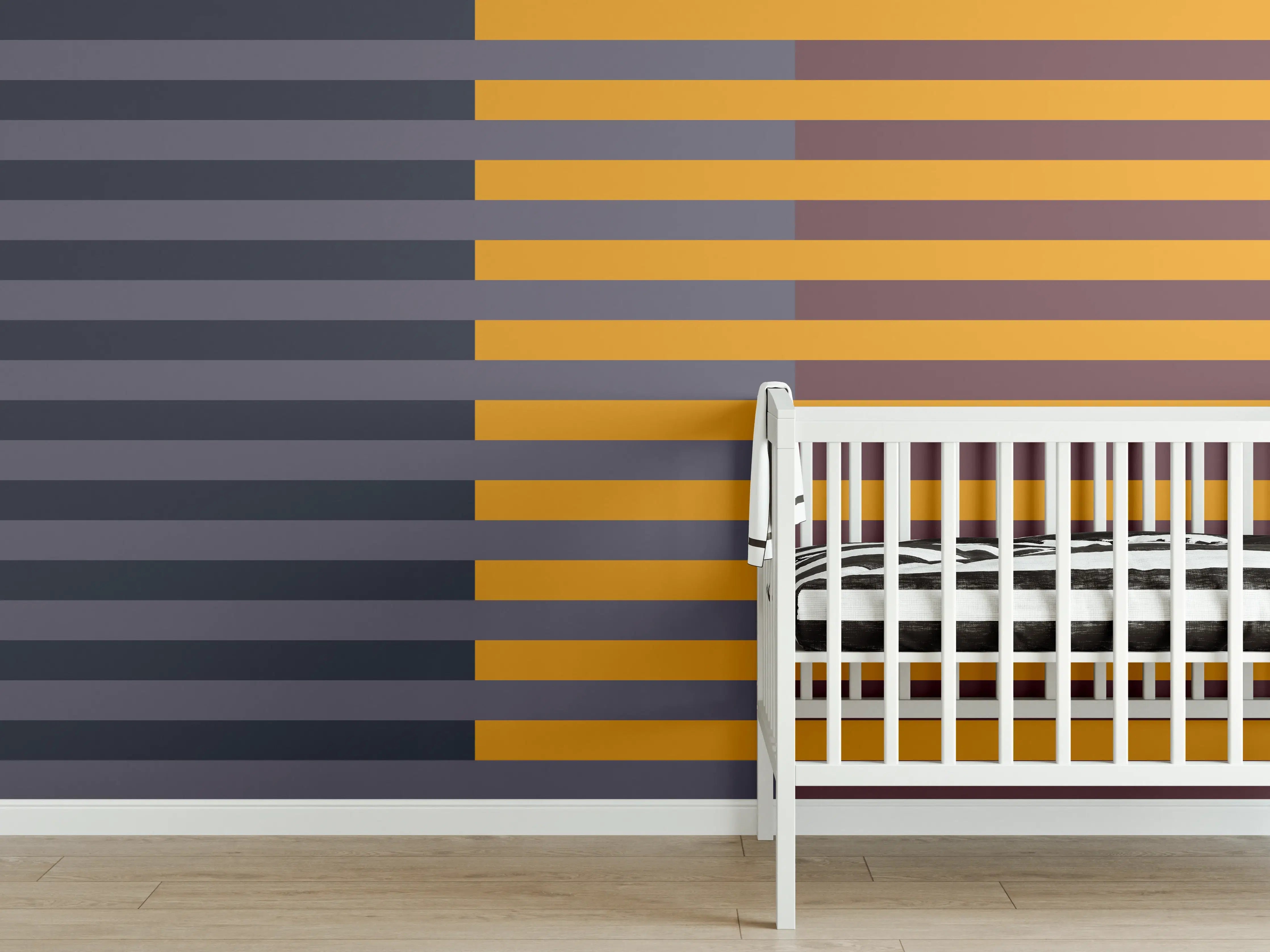 Babyzimmer Wandgestaltung - The Retros - Multy Stripes - Cersai