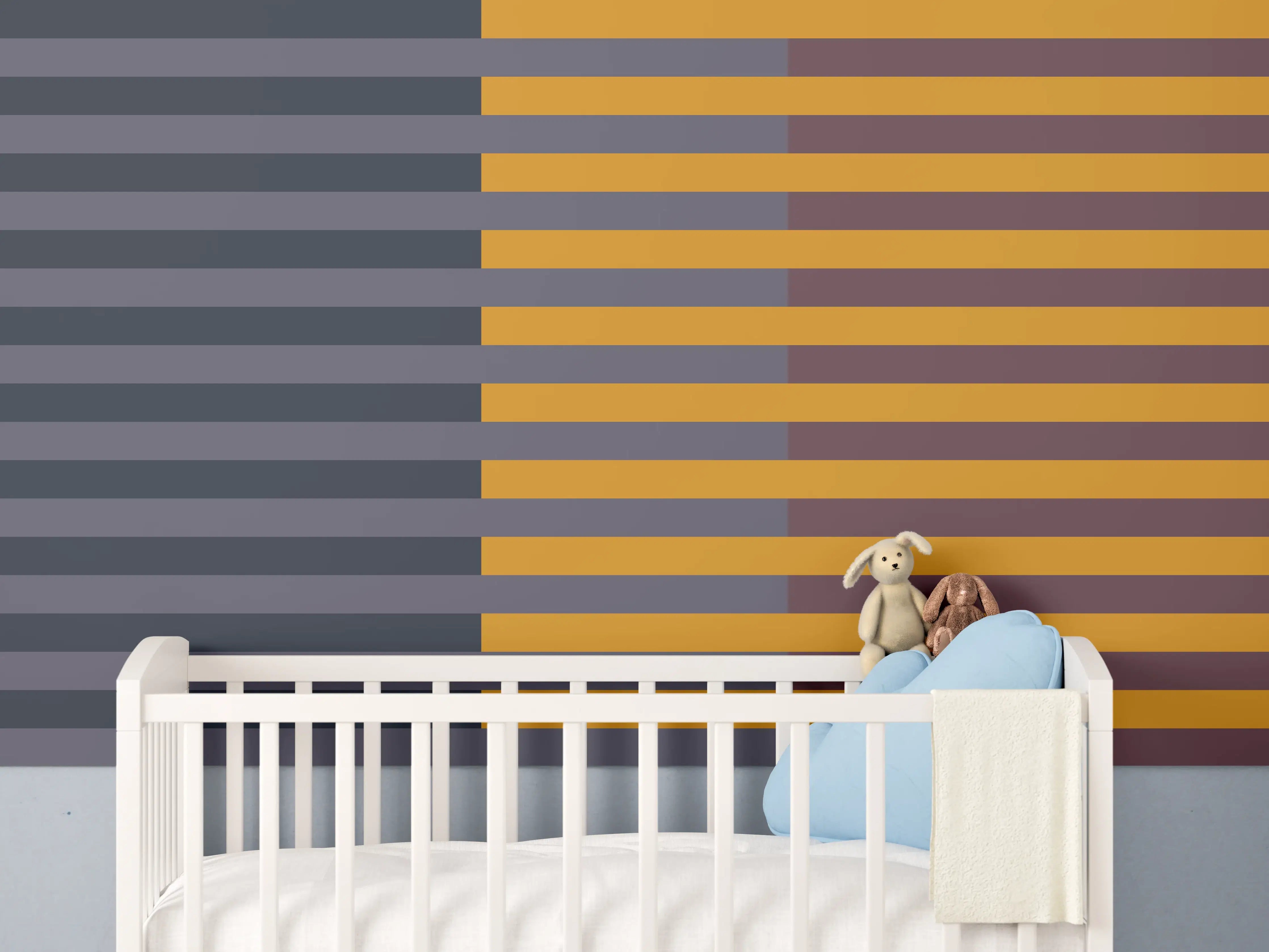 Babyzimmer Wandgestaltung - The Retros - Multy Stripes - Cersai