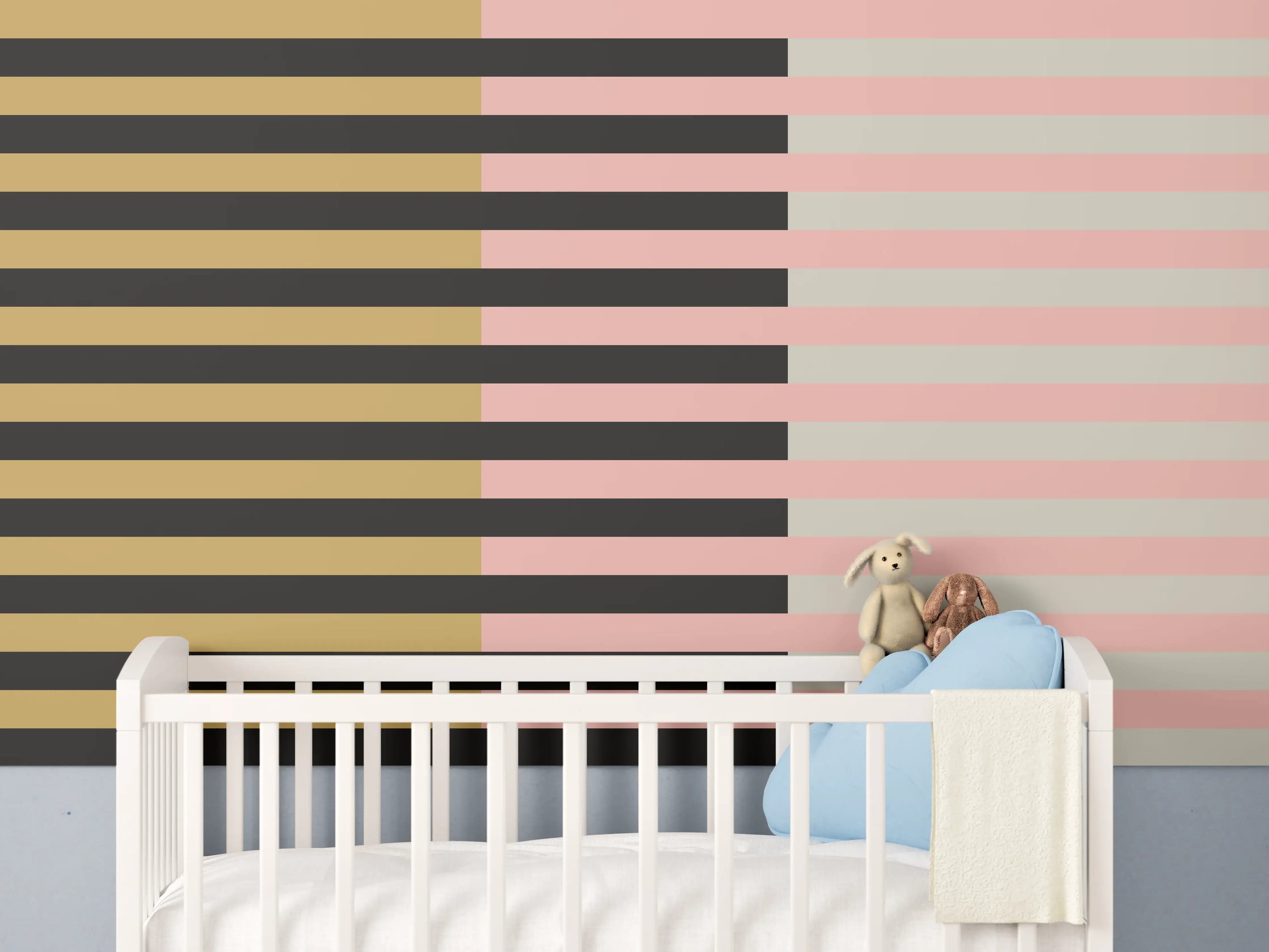 Babyzimmer Wandgestaltung - The Retros - Multy Stripes - Daenerys