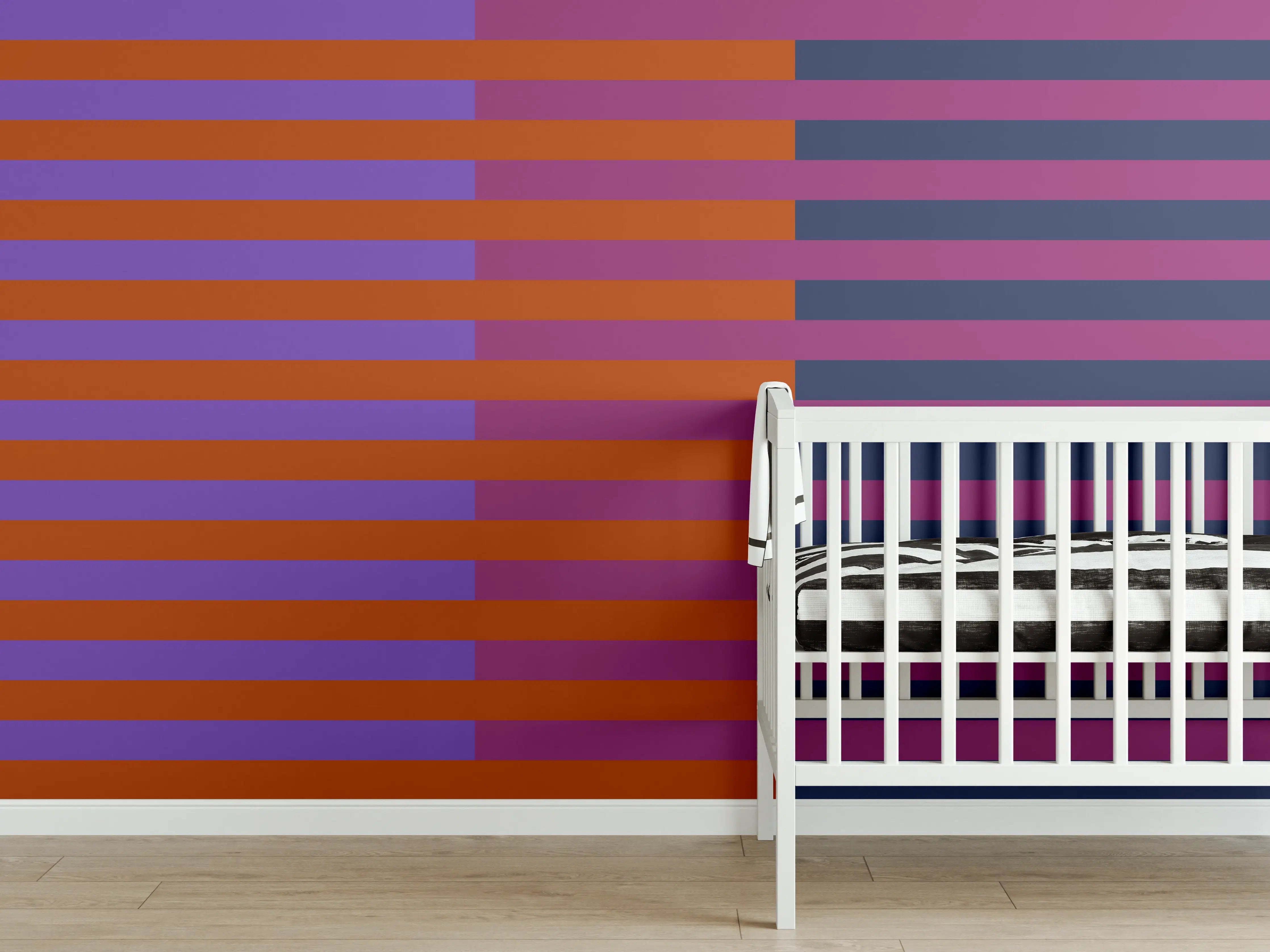 Babyzimmer Wandgestaltung - The Retros - Multy Stripes - Sansa
