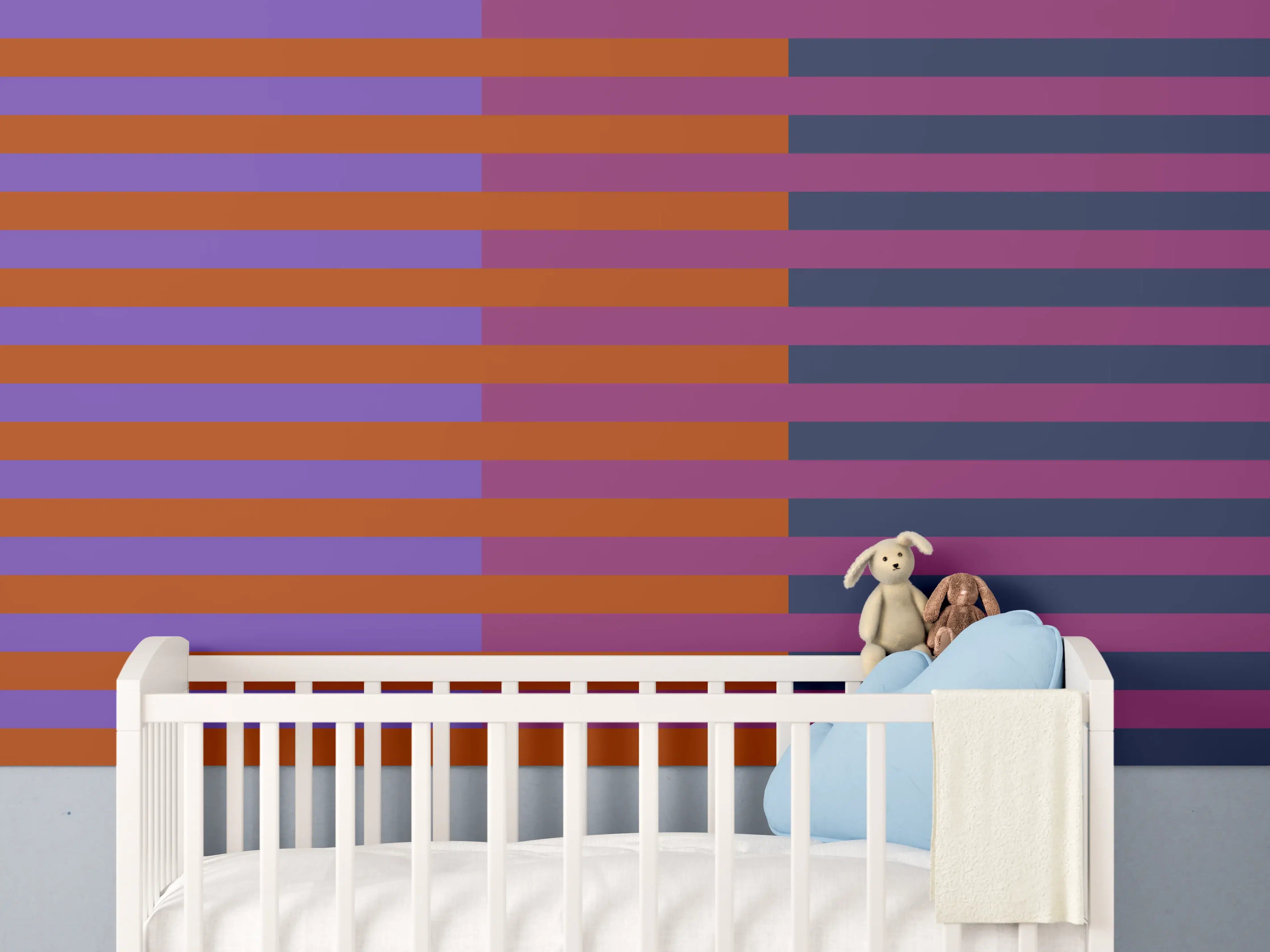 Babyzimmer Wandgestaltung - The Retros - Multy Stripes - Sansa