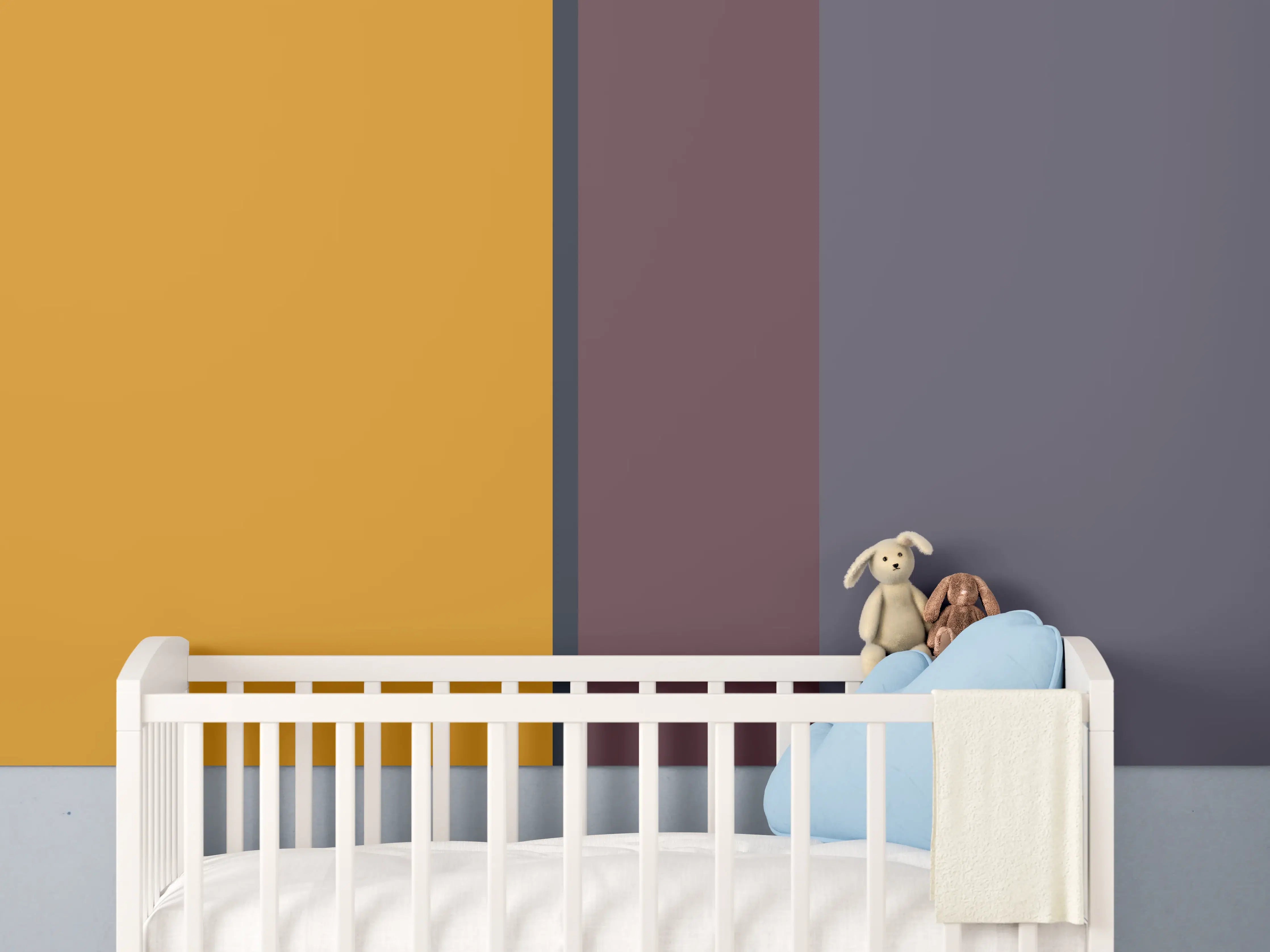 Babyzimmer Wandgestaltung - The Retros - Vertikal - Cersai