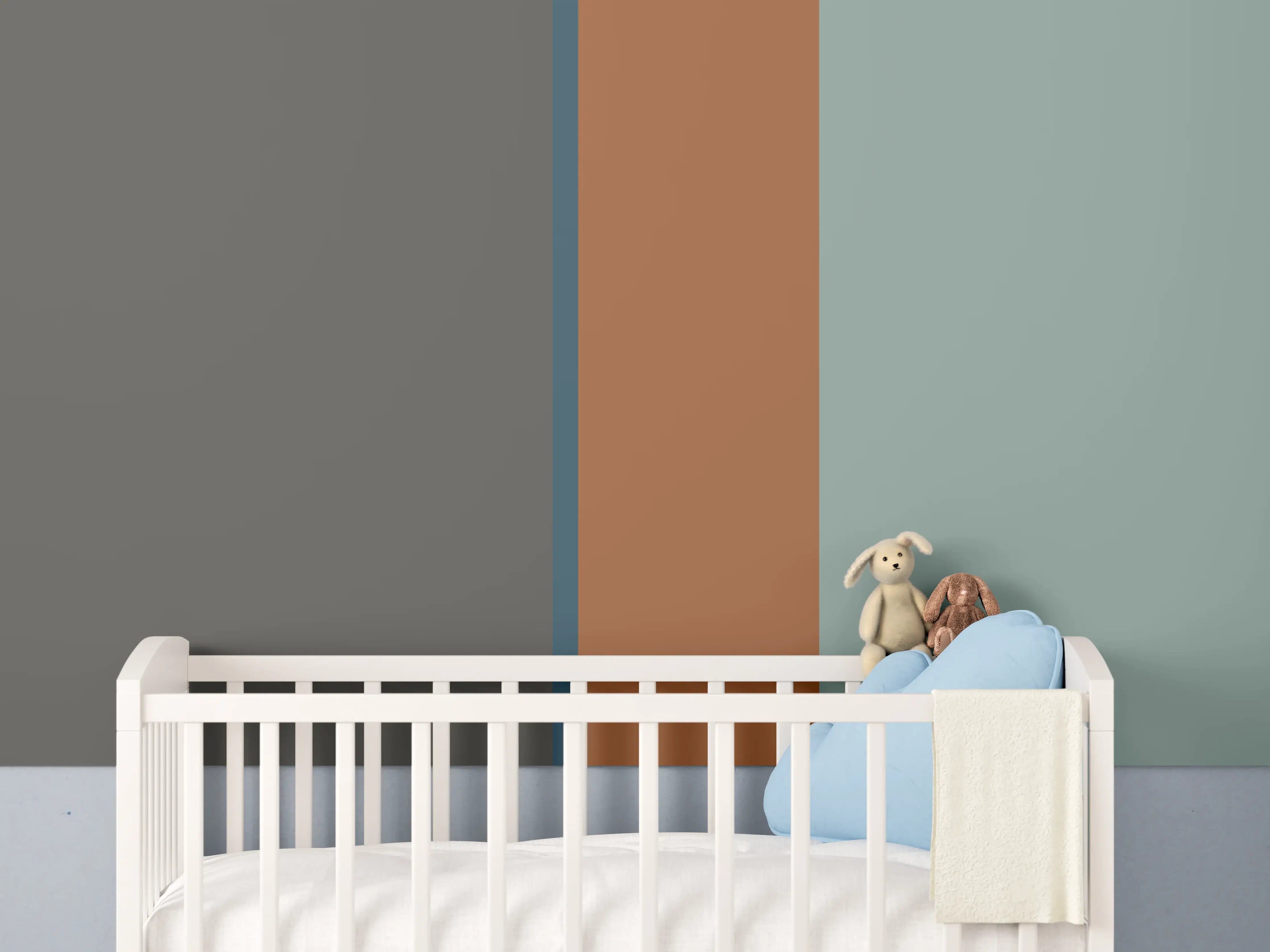 Babyzimmer Wandgestaltung - The Retros - Vertikal - Jon
