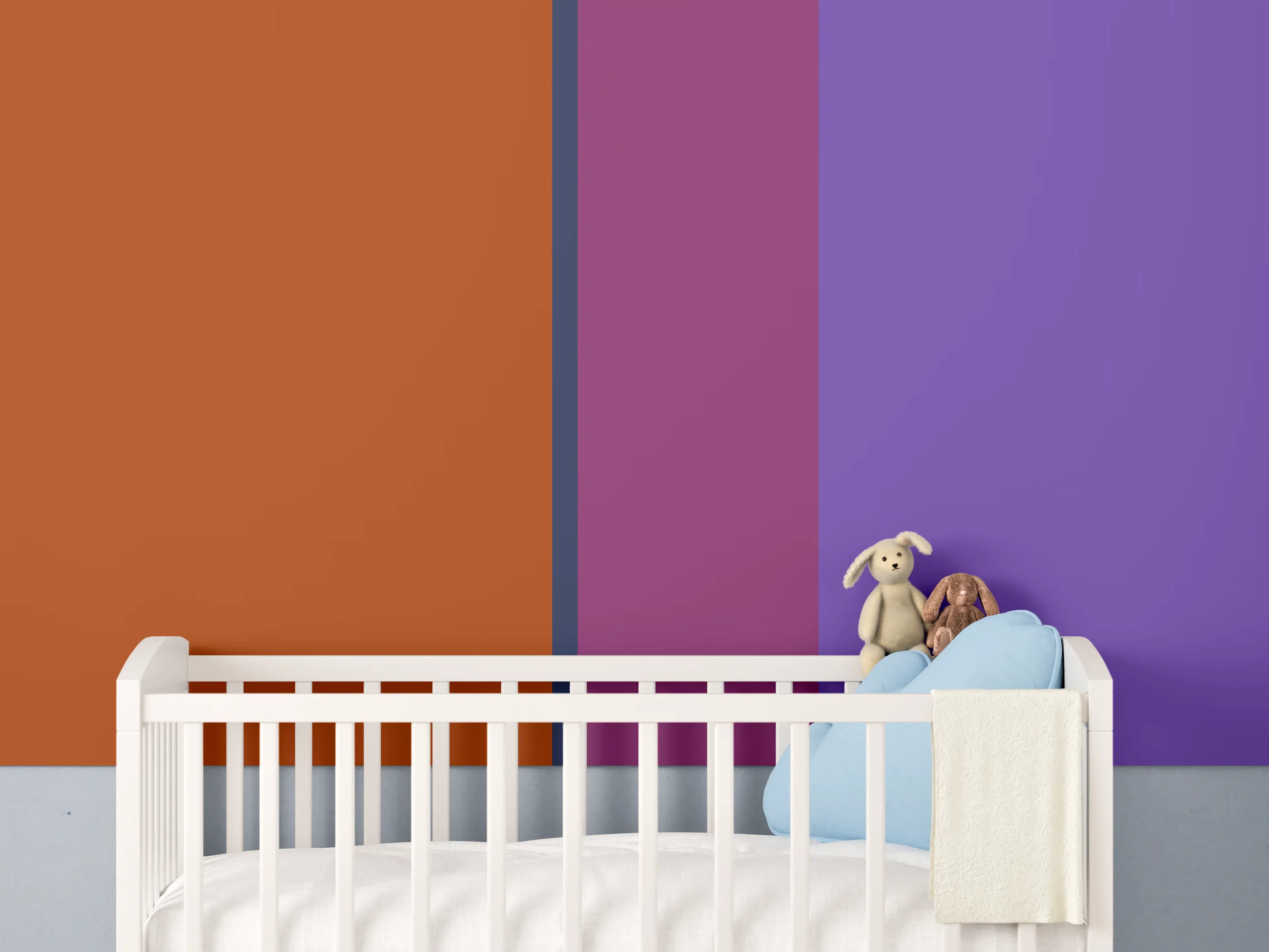 Babyzimmer Wandgestaltung - The Retros - Vertikal - Sansa