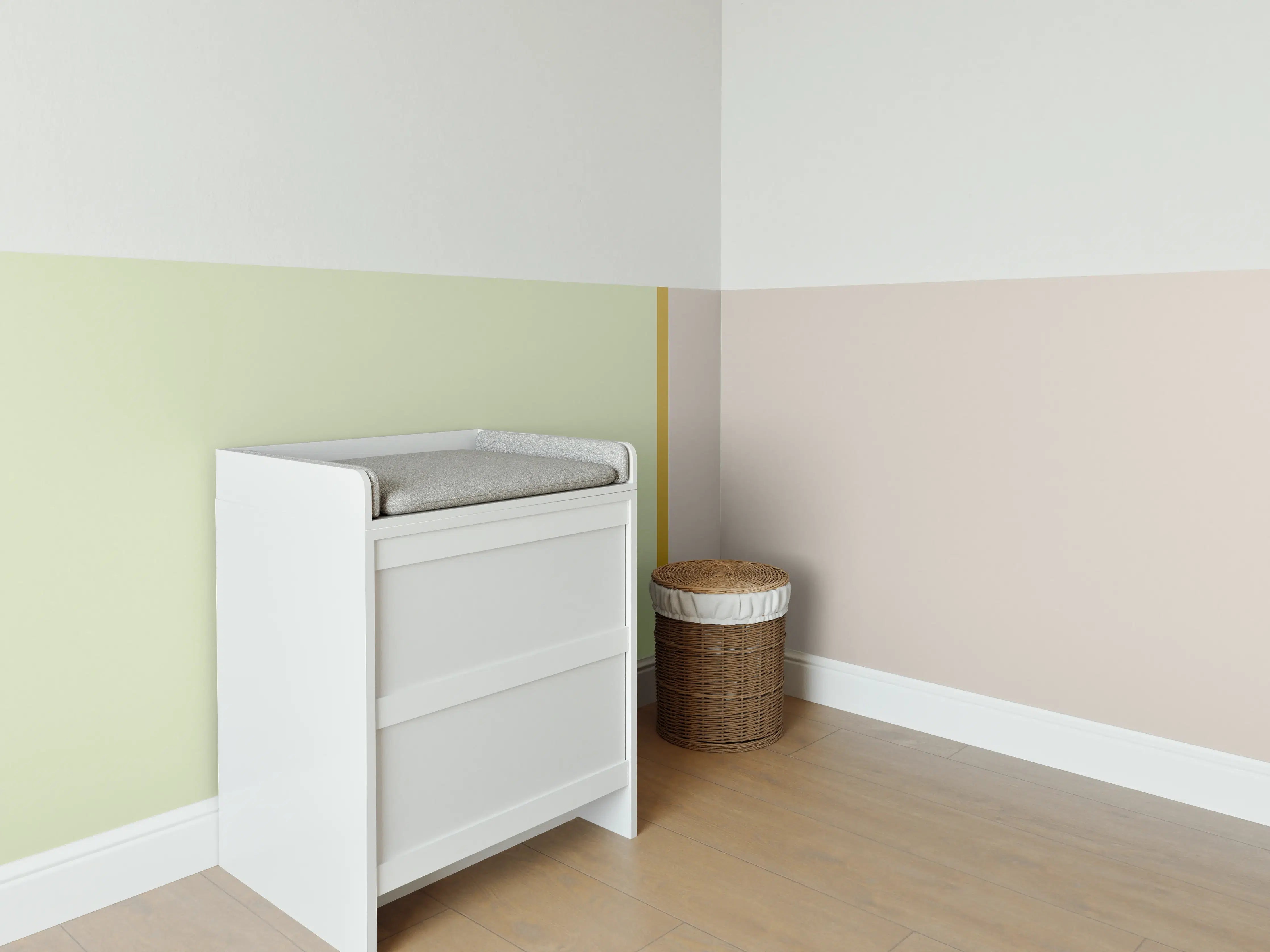 Babyzimmer Wandgestaltung - The Springs - Easy Vertikal - Birch