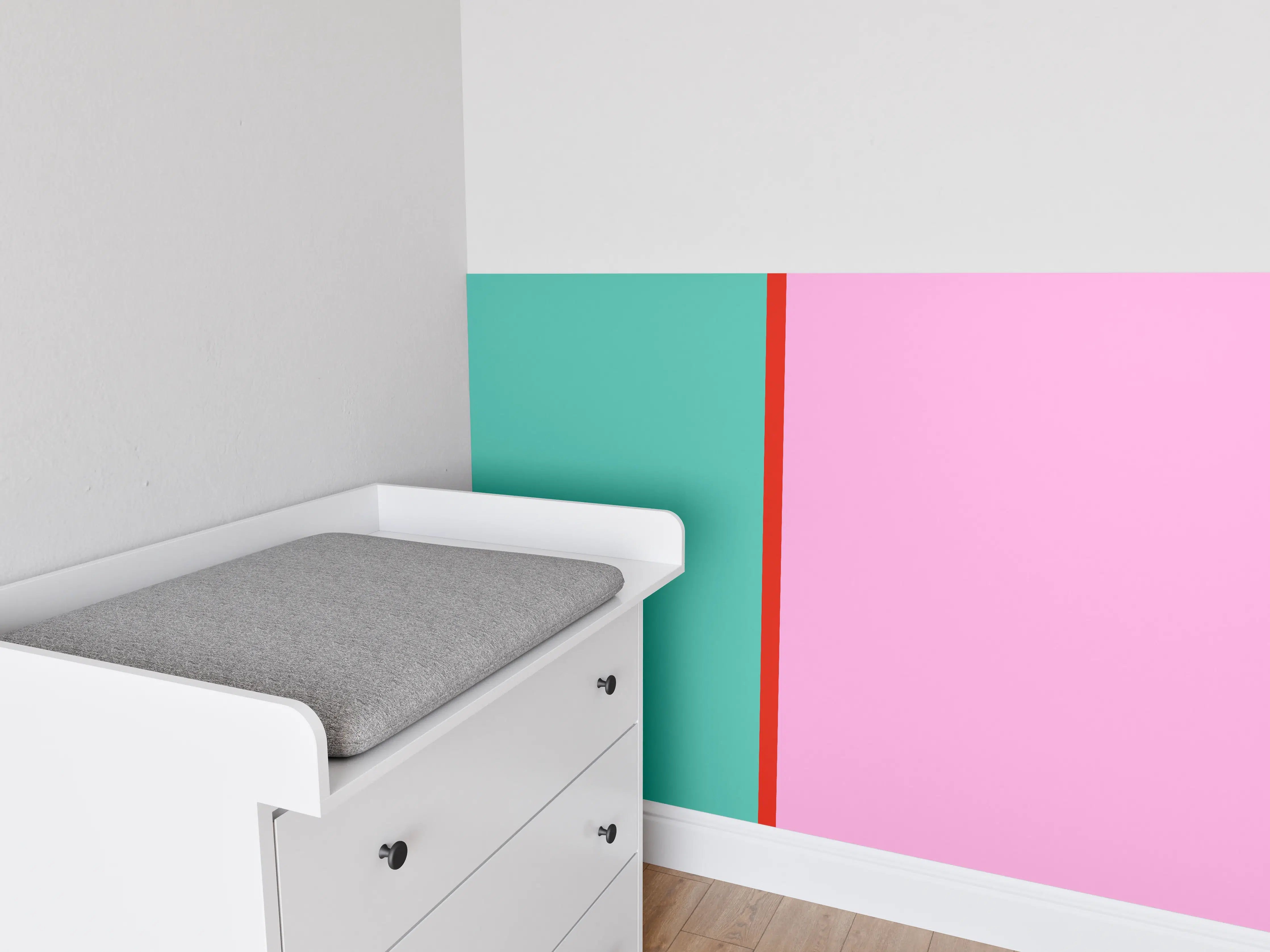 Babyzimmer Wandgestaltung - The Springs - Easy Vertikal - Peony
