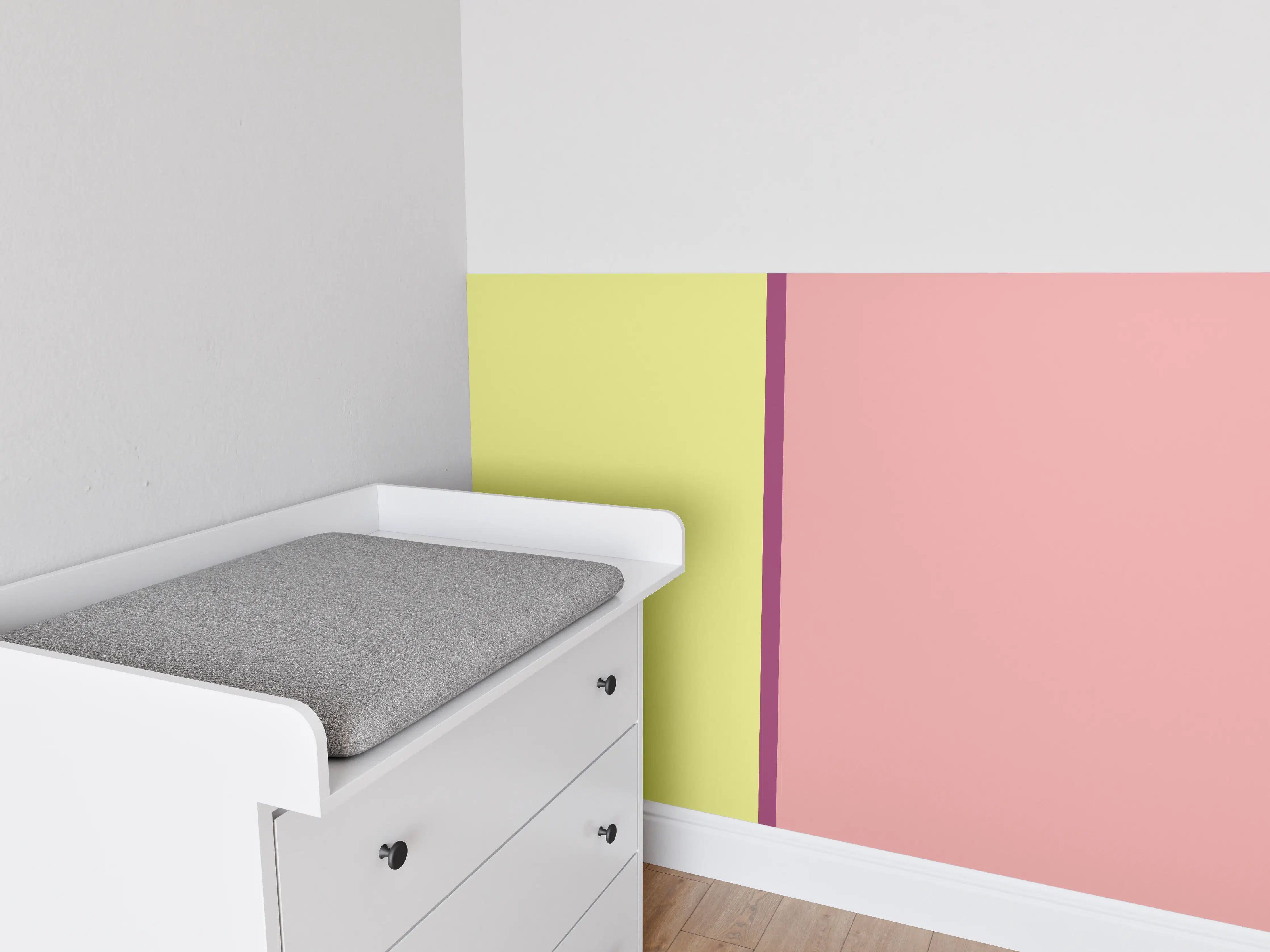 Babyzimmer Wandgestaltung - The Springs - Easy Vertikal - Tulip