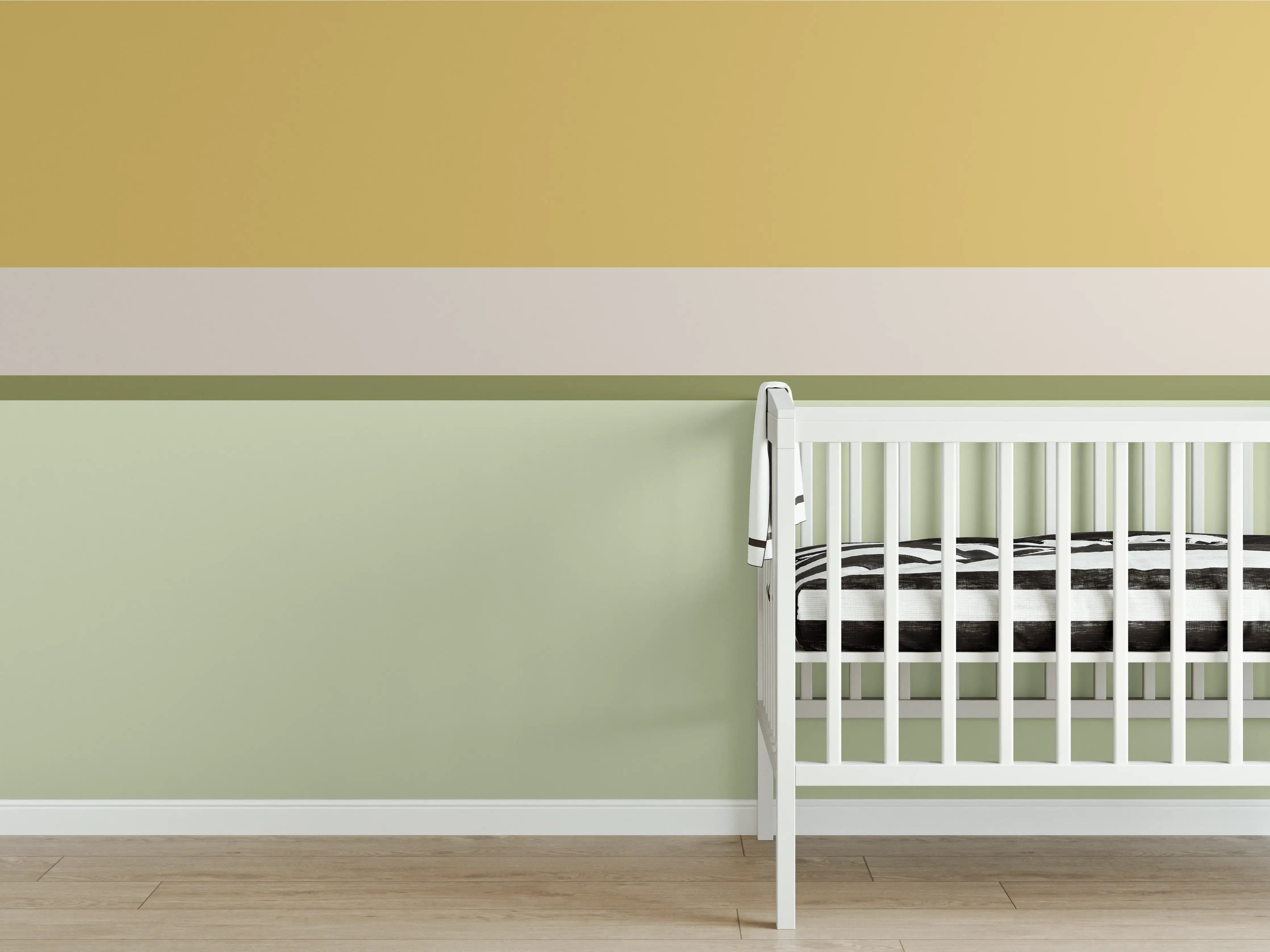 Babyzimmer Wandgestaltung - The Springs - Horizontal - Birch